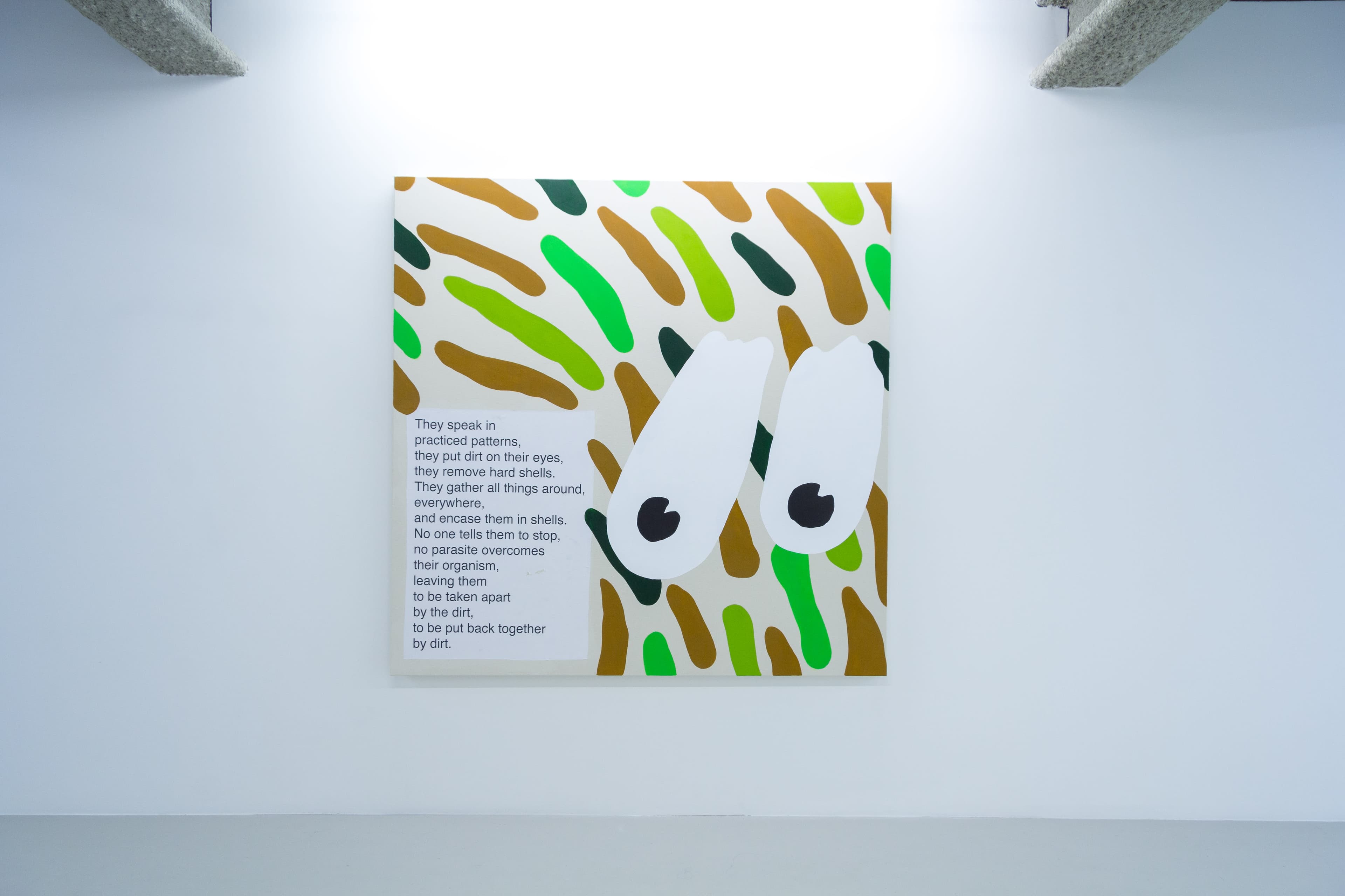 Installation shota of Eric Bainbridge and Joel Kyack at Workplace London