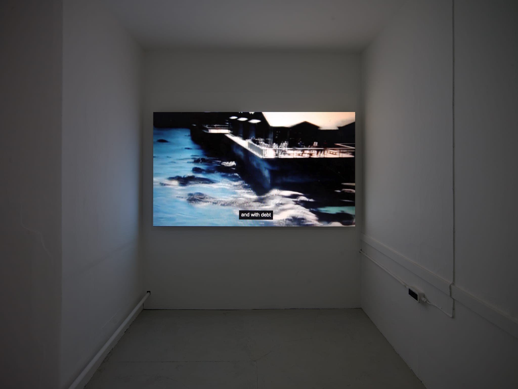 installation images of Cath Campbell's exhibition 'Everything we do corrects the space' at Workplace Gateshead