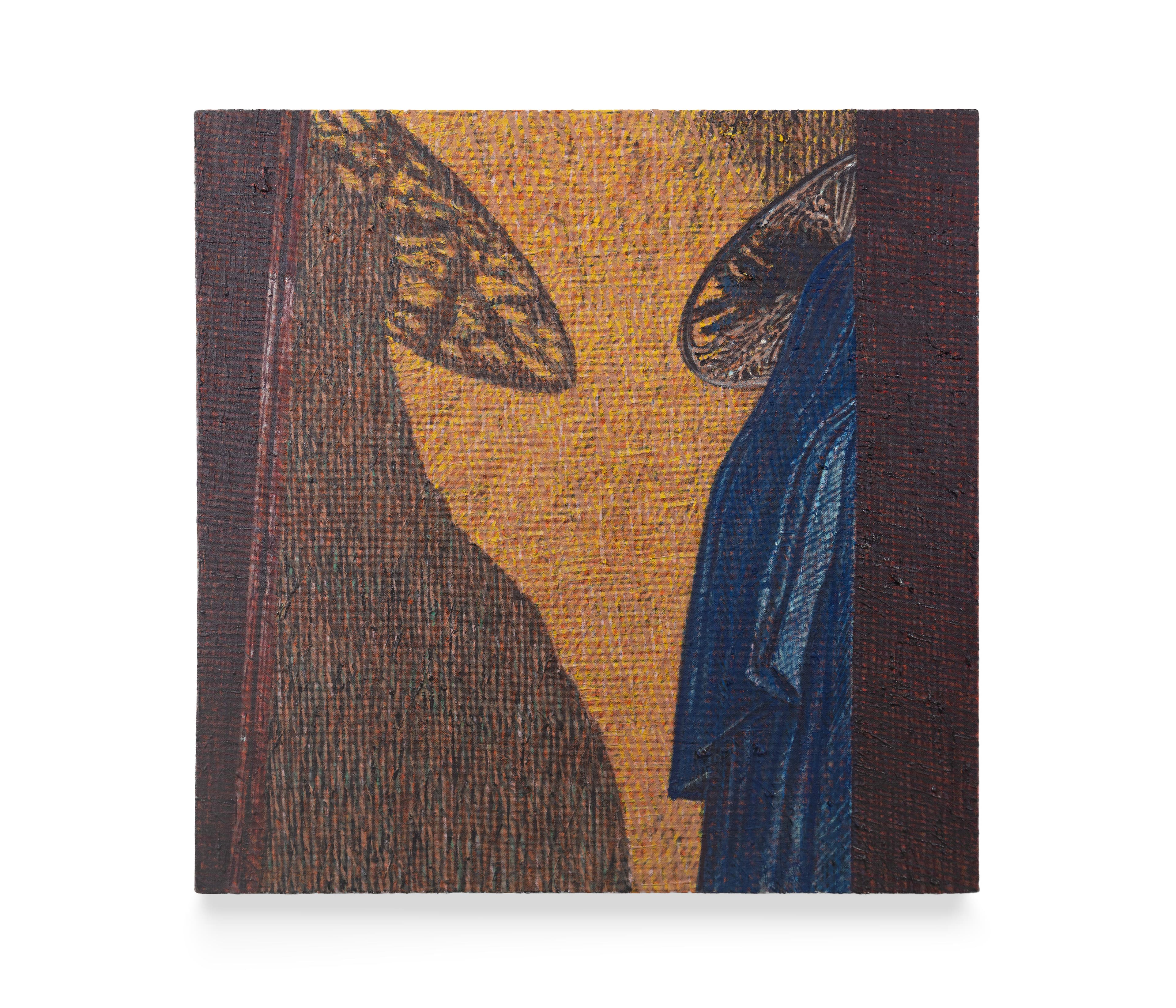 a painting of an icon with shadow