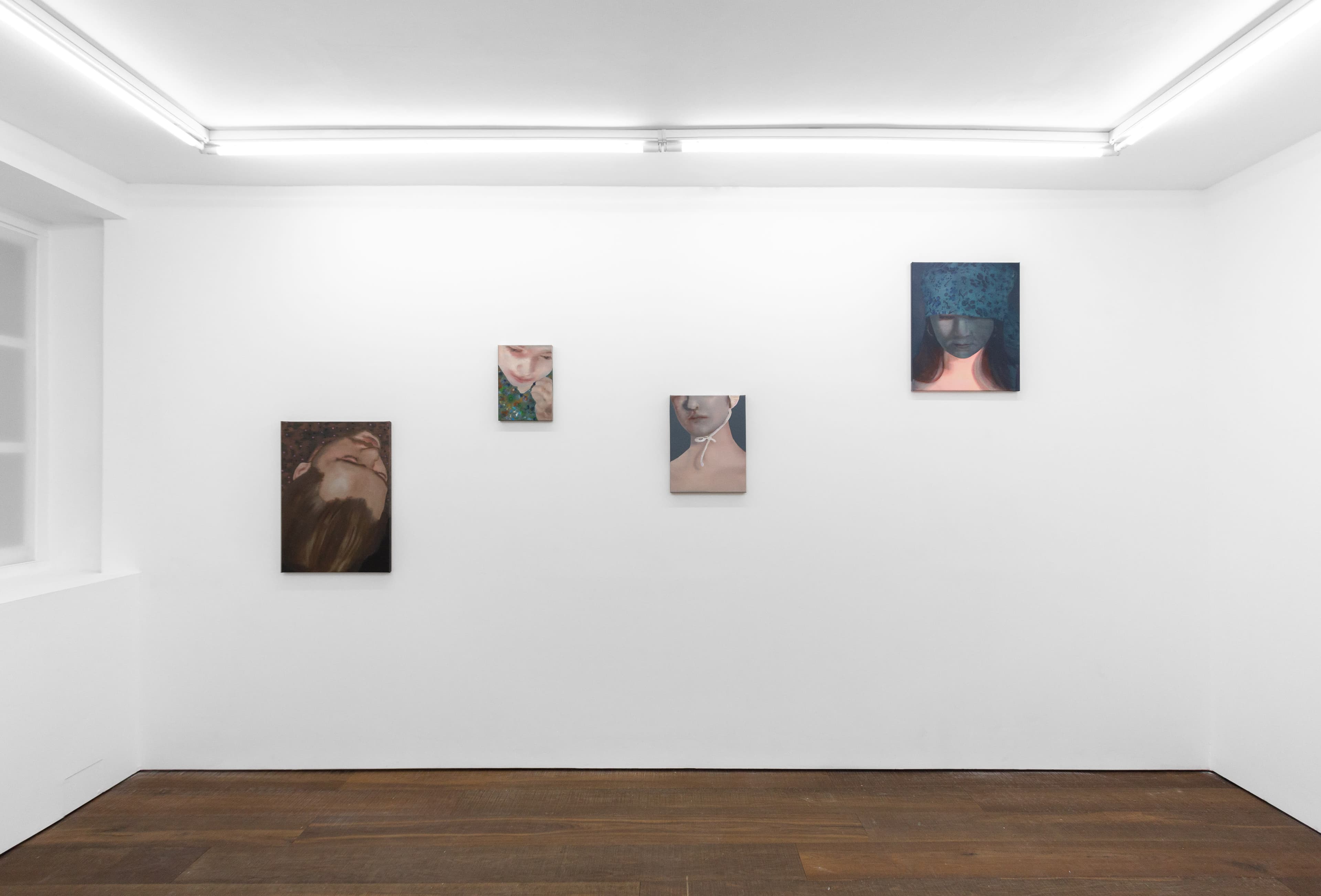 Installation shots of Katinka Lampe's exhibition 'Anima Mundi' at Workplace | London