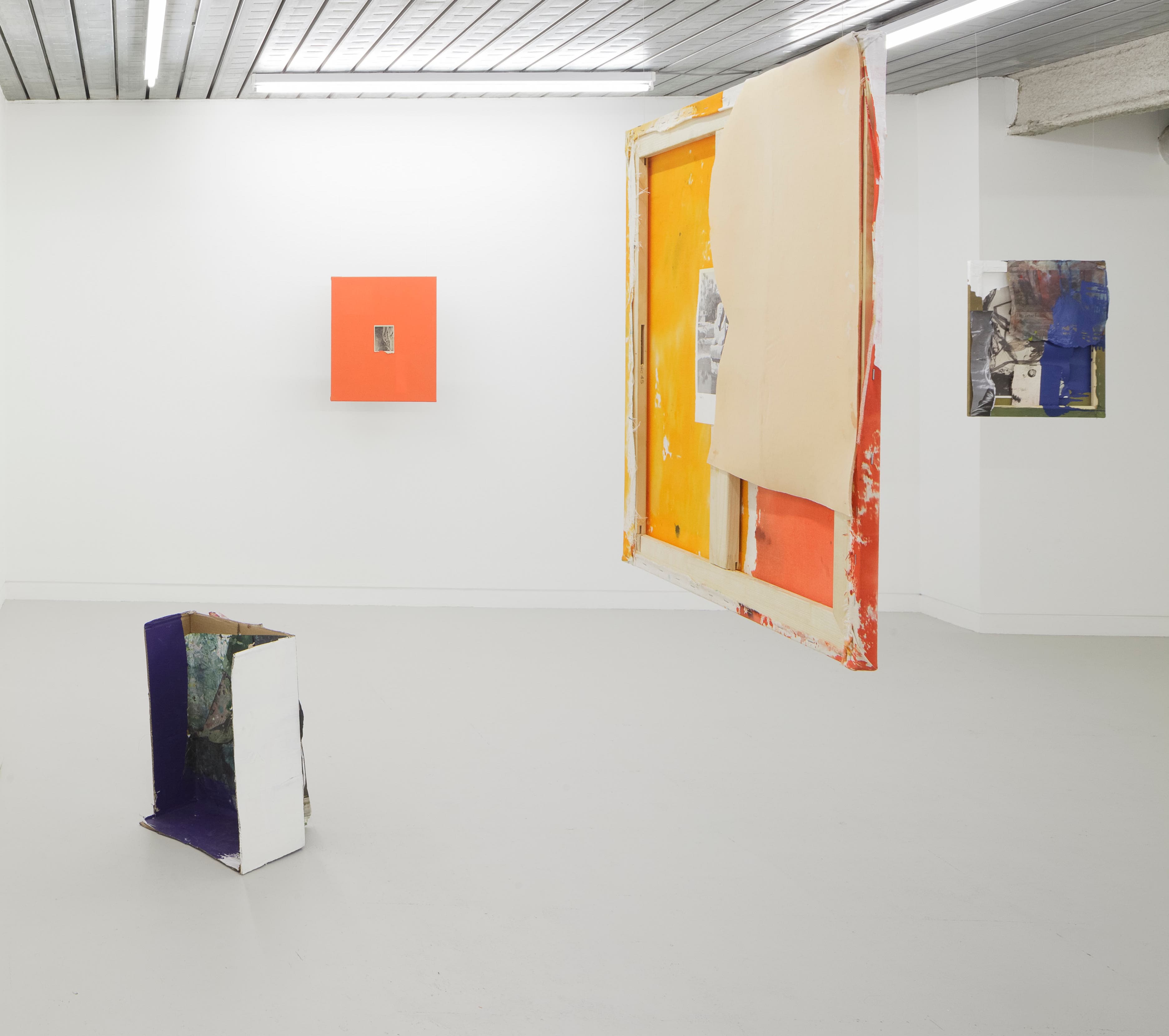 installation shots of Hugo Canoilas' exhibition at Workplace London