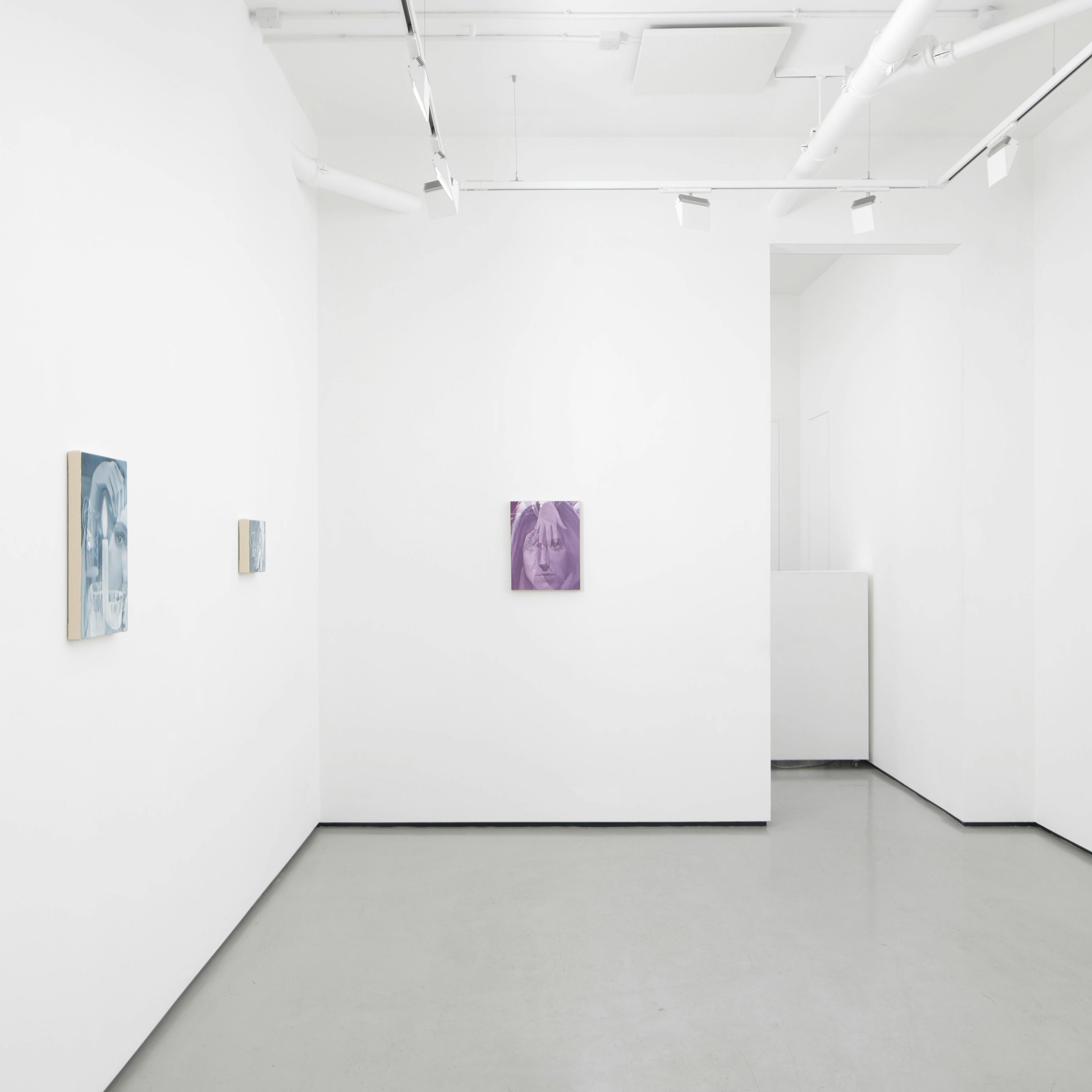 installation views of Julia Maiuri's exhibition at Workplace in London