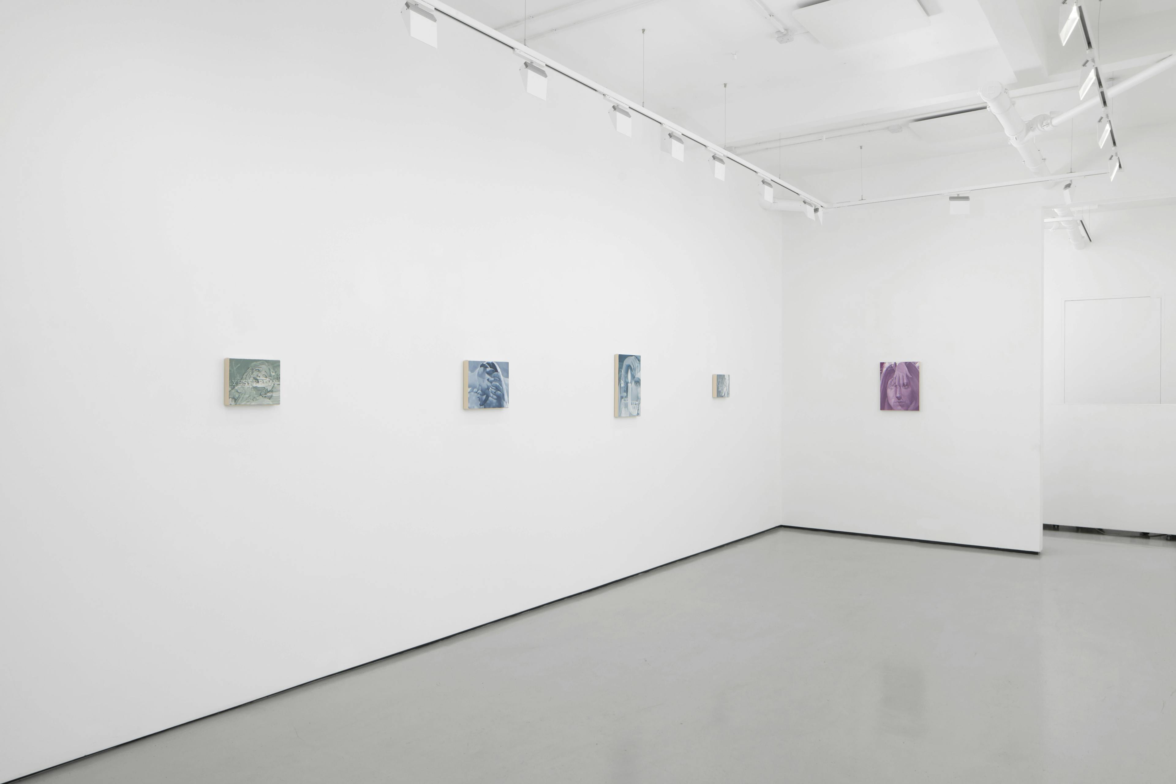 installation views of Julia Maiuri's exhibition at Workplace in London