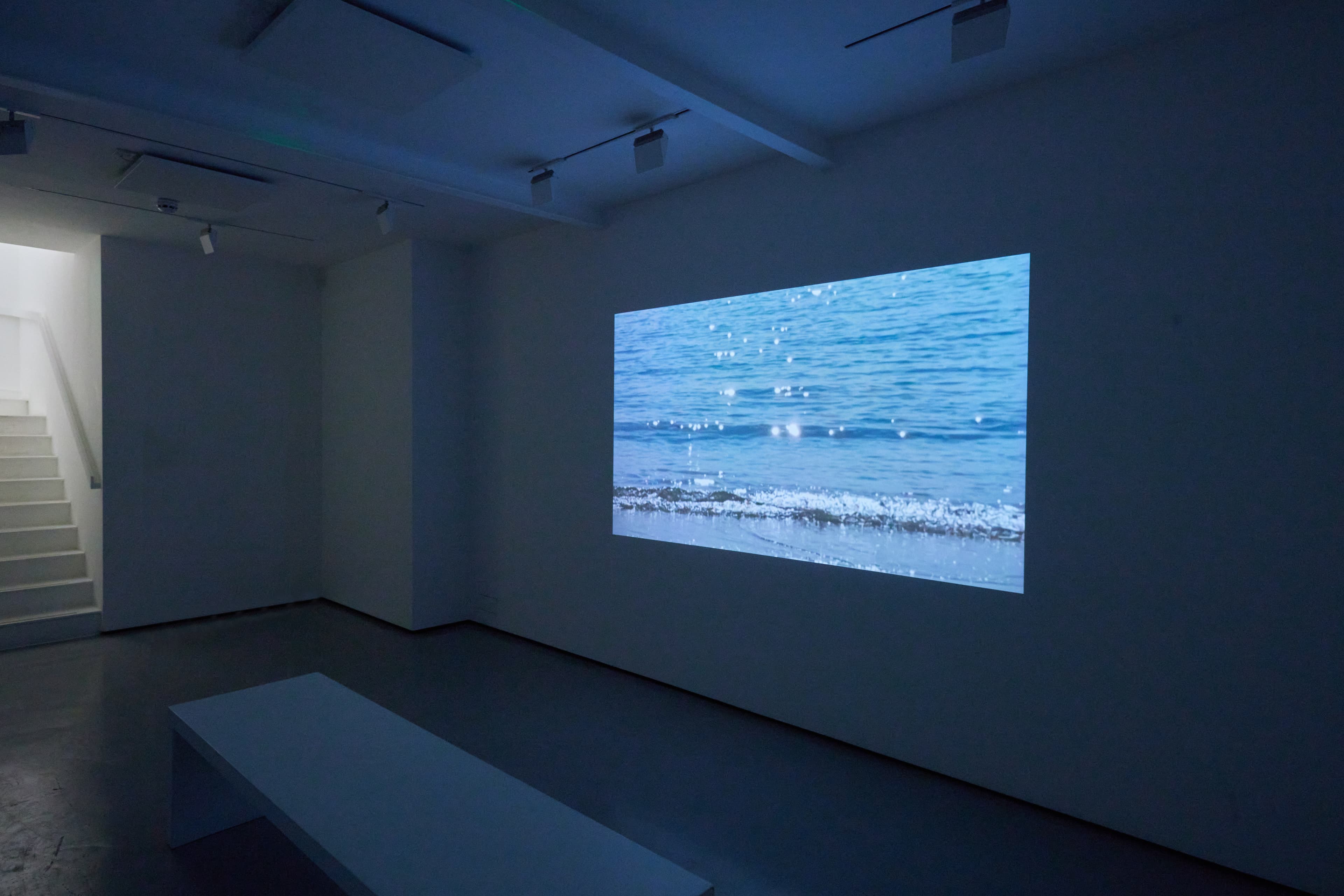 Installation shots of James Prapaithong's exhibition Light Rooms at Workplace | London