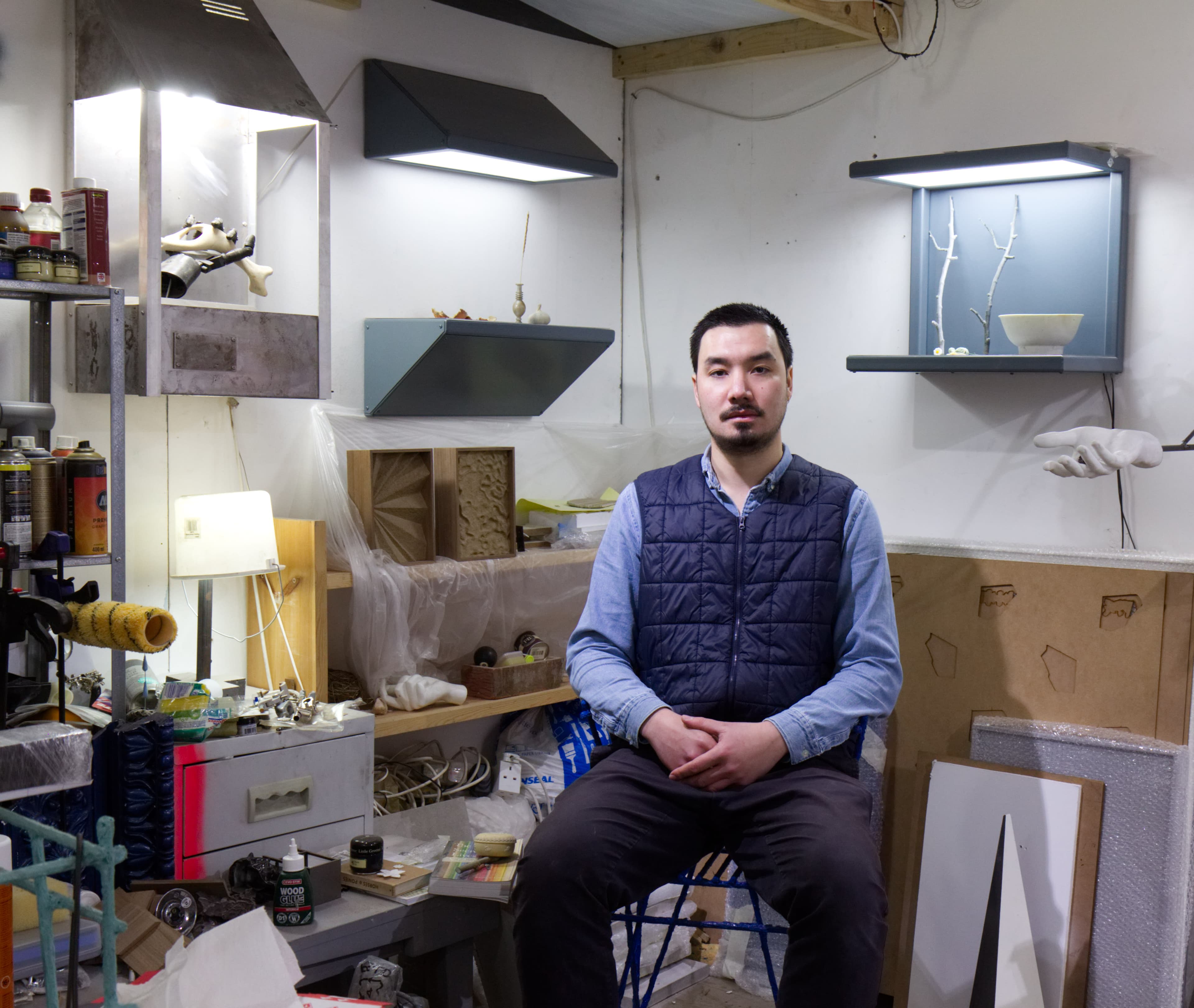 Victor Lim Seaward in his studio