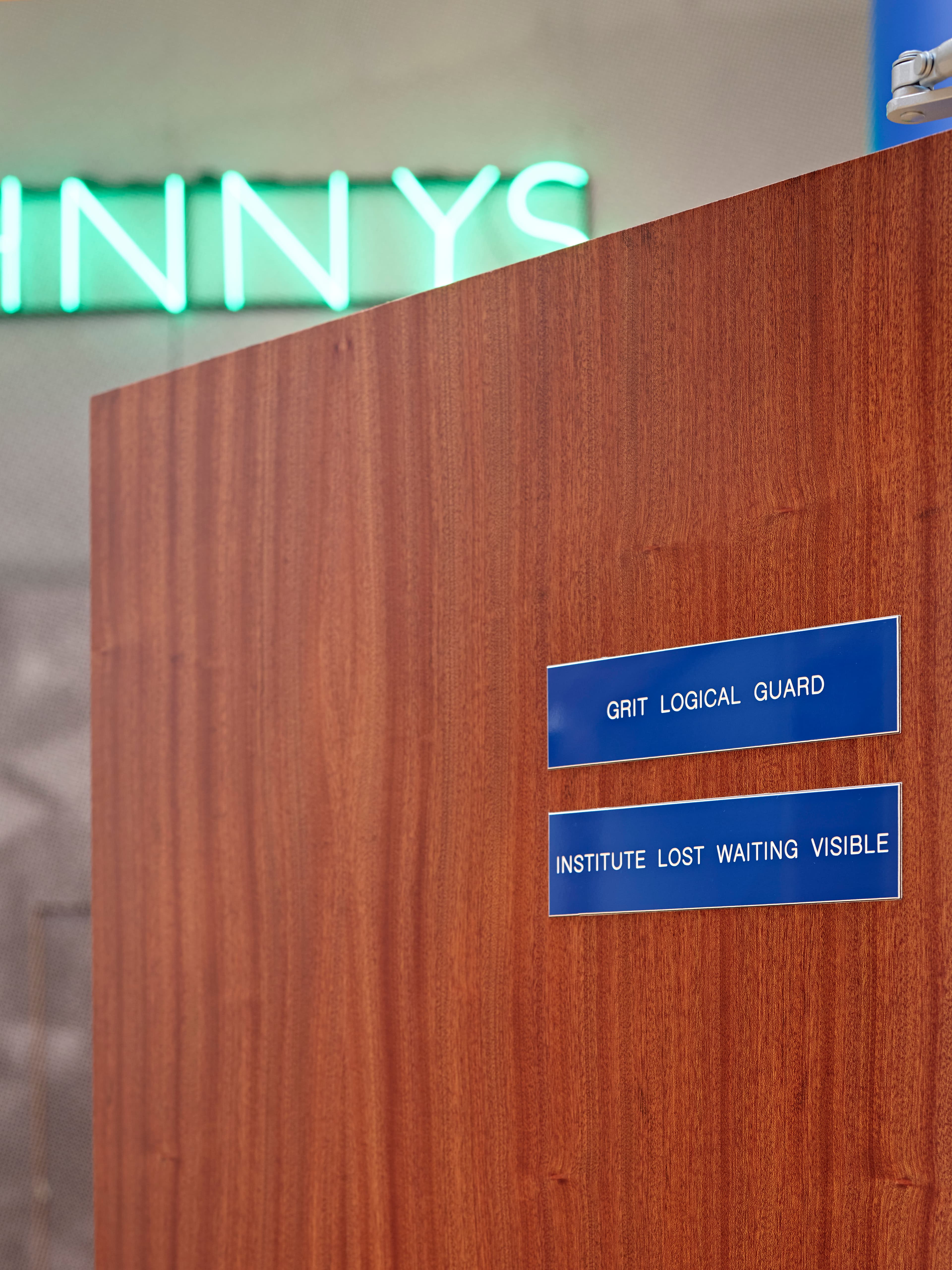 Installation views of Simeon Barclay's solo exhibition 'In the Name of the Father' at South London Gallery in September 2022