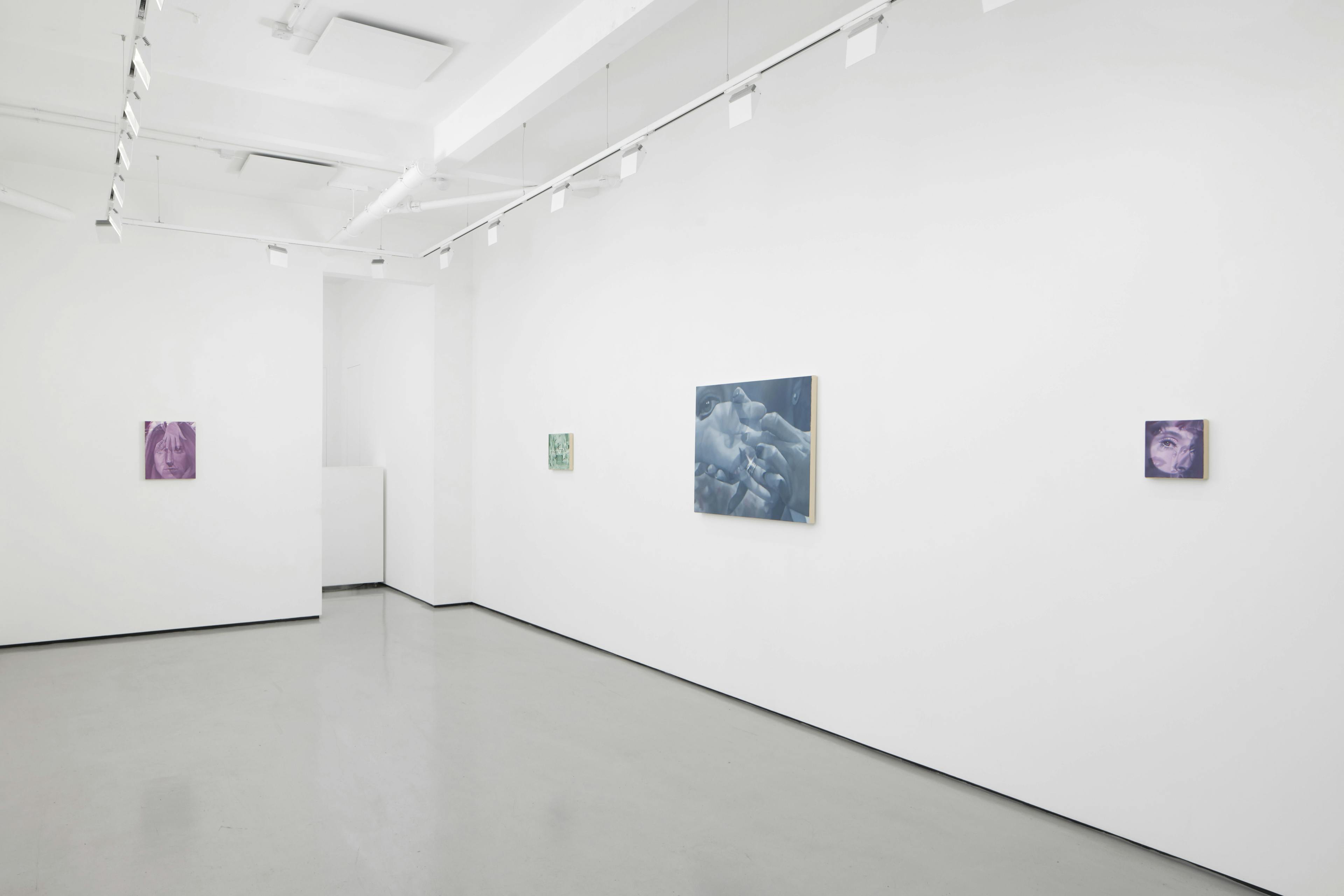 installation views of Julia Maiuri's exhibition at Workplace in London