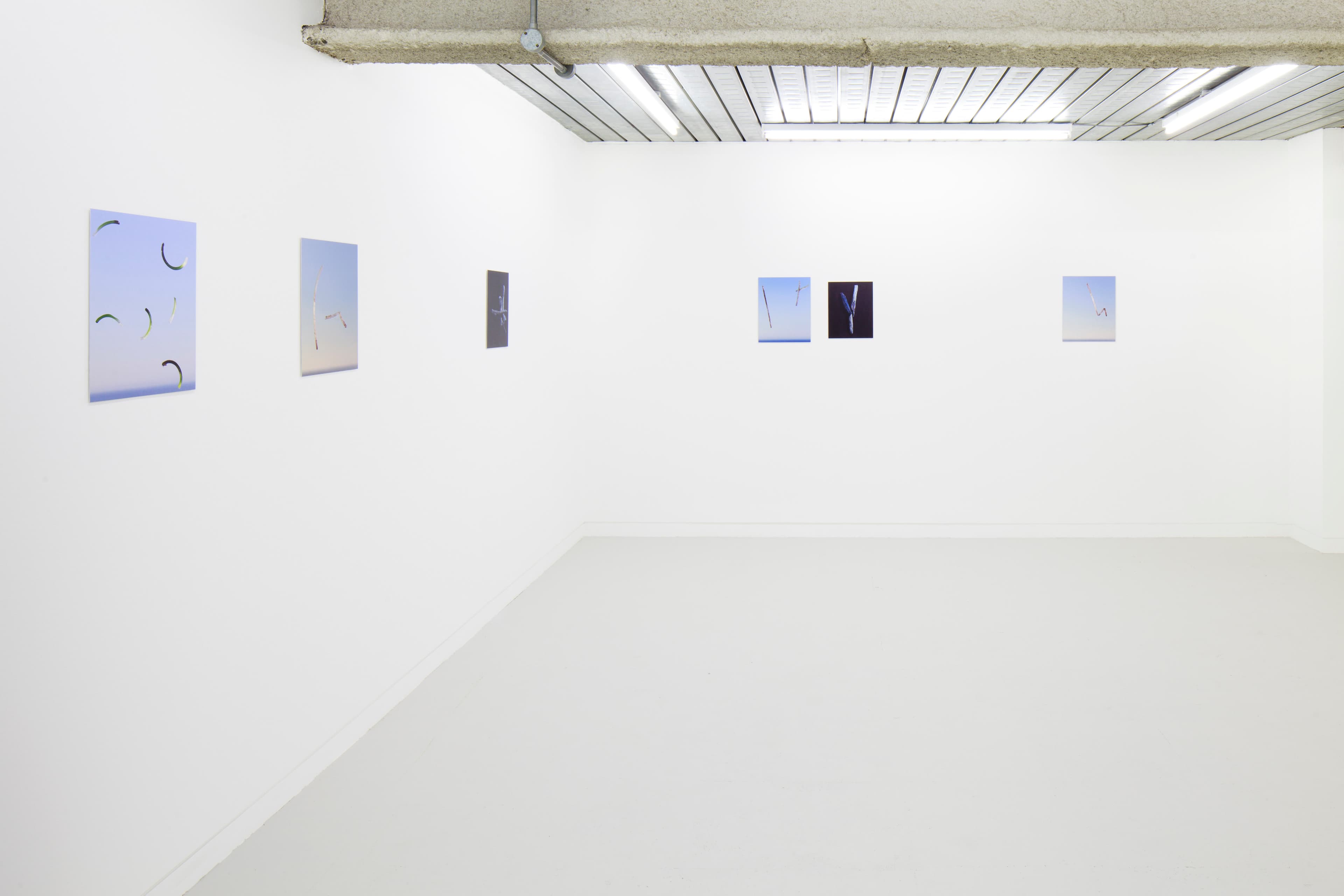 images of Joe Clarke's work in his exhibition 'Every song the same' at Workplace in London