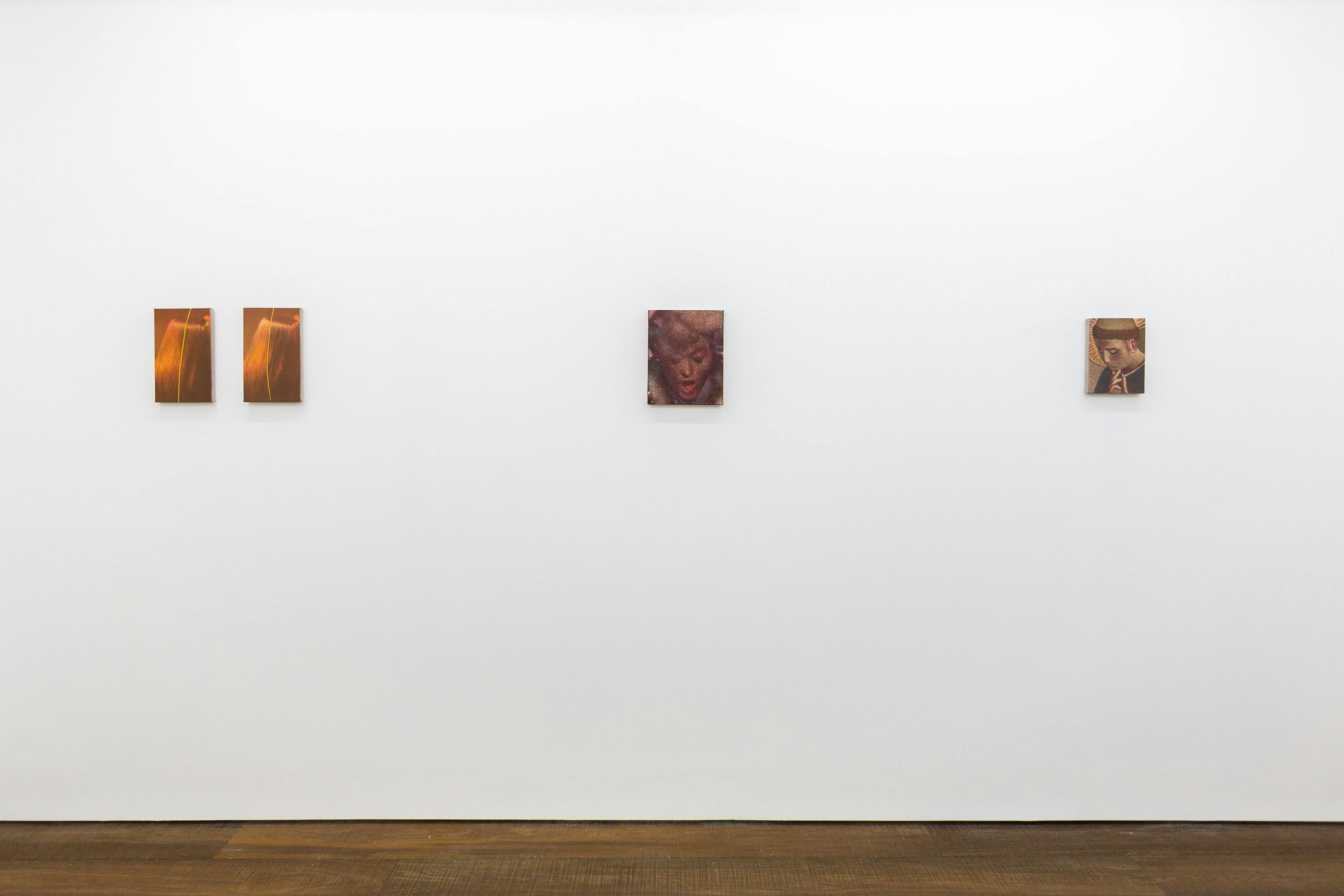 Installation photographs of Louise Giovanelli's exhibition 'in mediās rēs' at Workplace | London