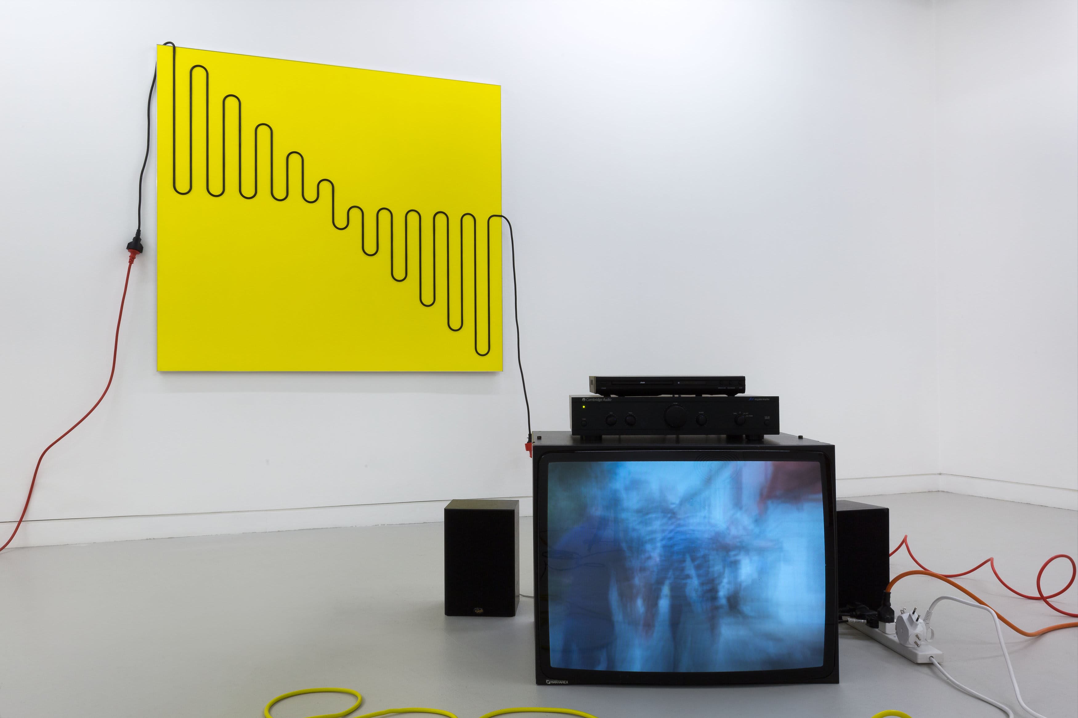 Installation shots of Jacob Dahlgren's exhibition 'Third Uncle' at Workplace London