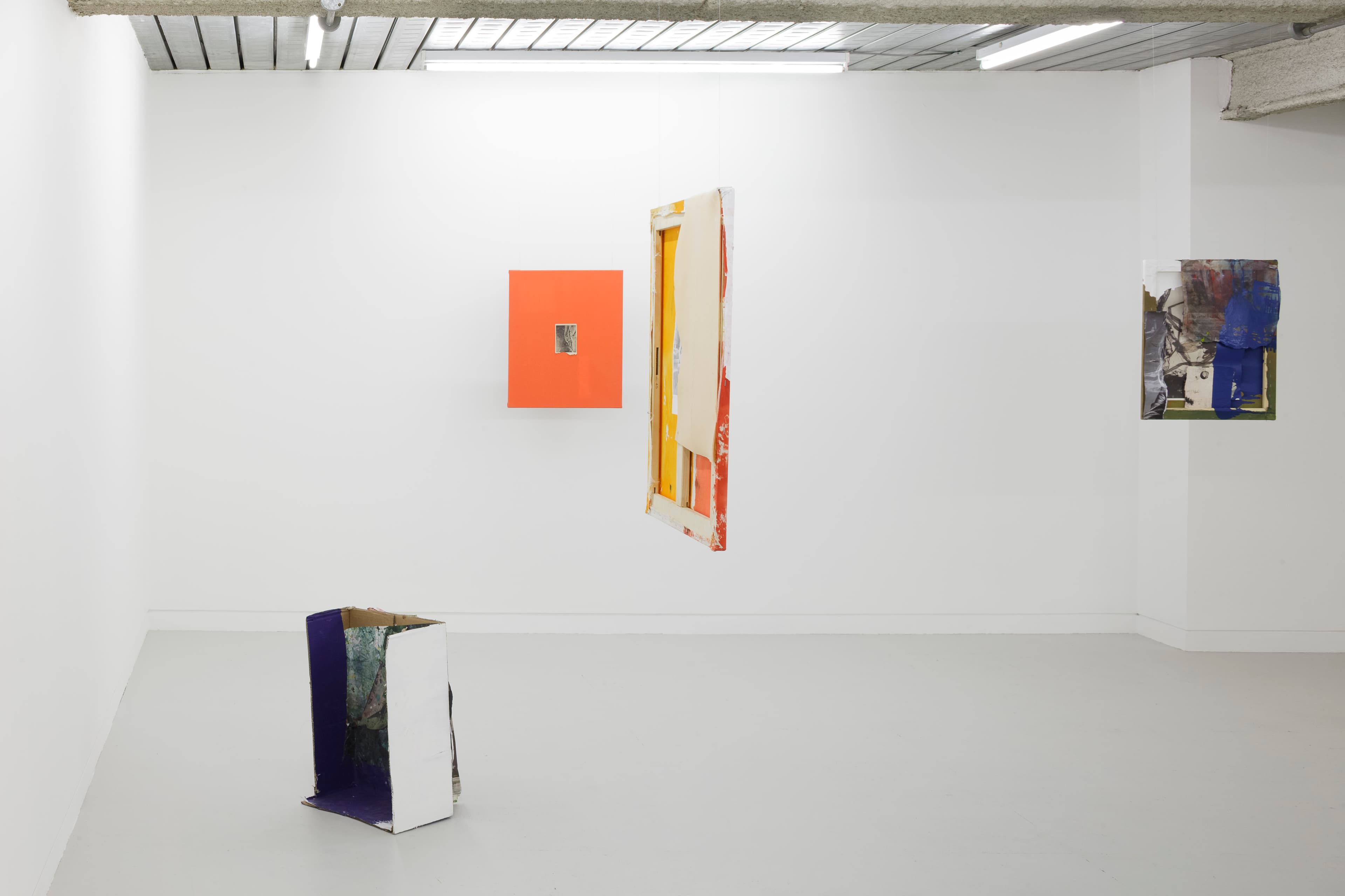 installation shots of Hugo Canoilas' exhibition at Workplace London