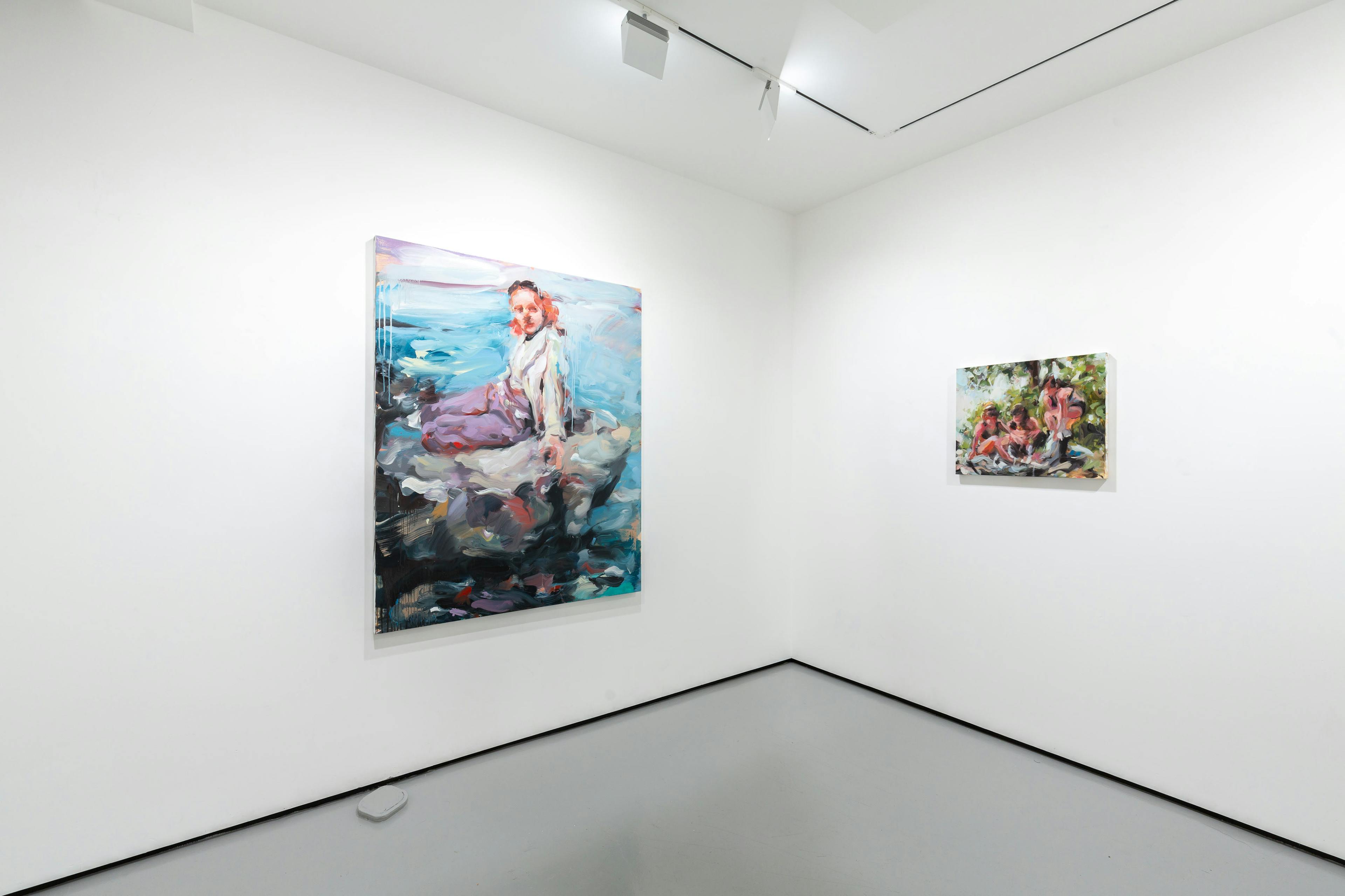Installation shots of Laura Lancasters solo exhibition 'In Dreams' at Workplace | London