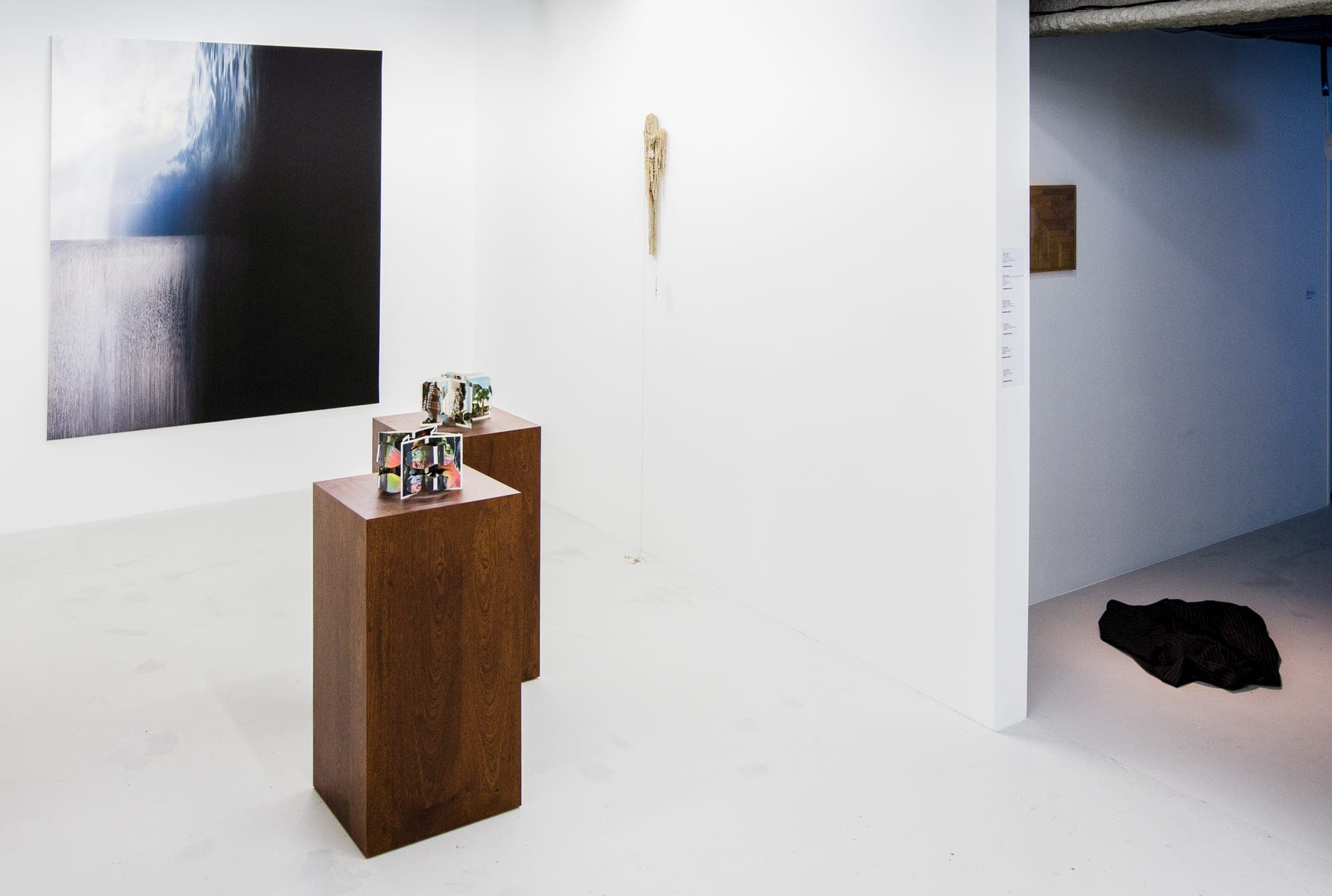 Installation shots of 'Satellite Satellite' a group exhibition at Workplace London 