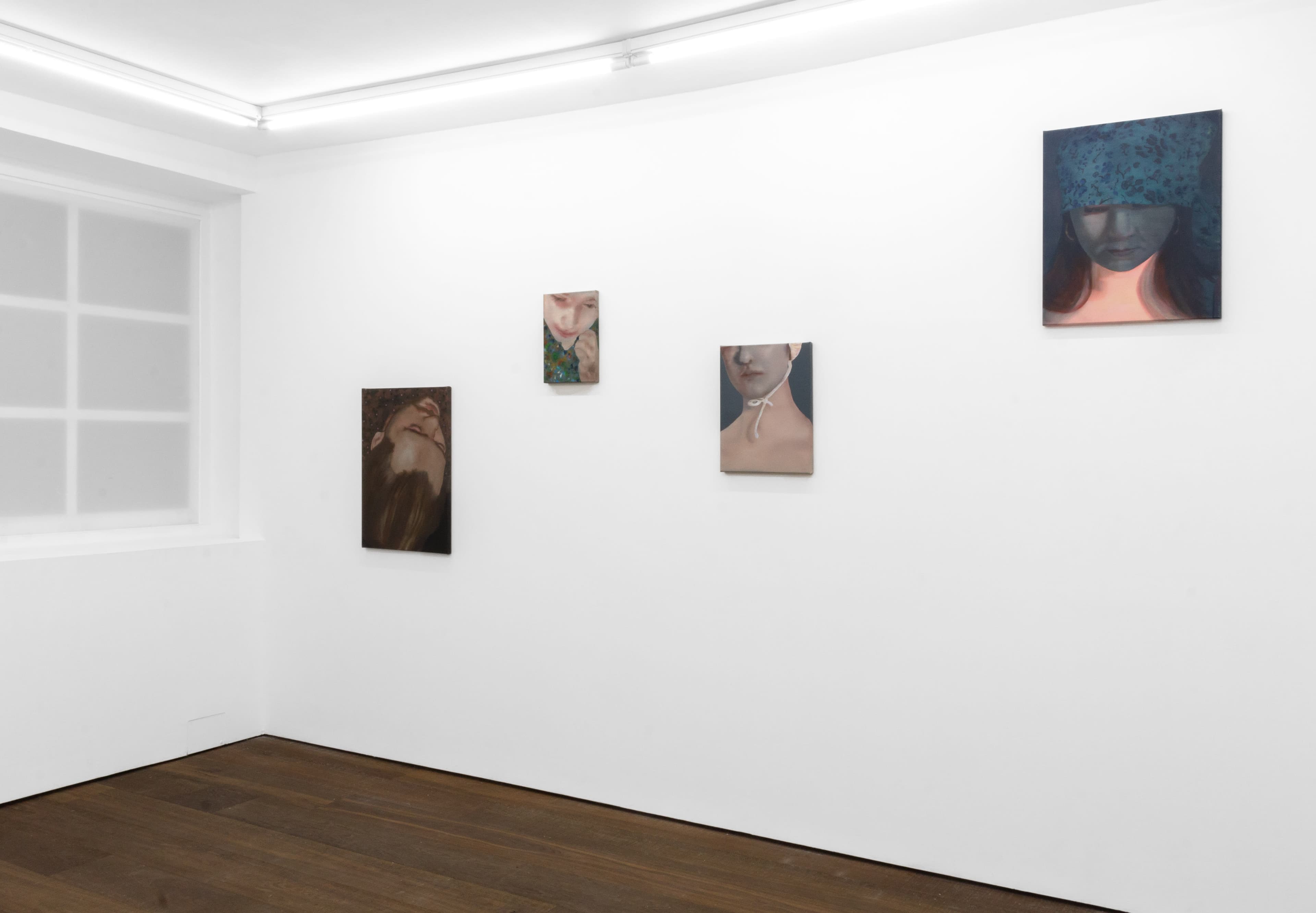 Installation shots of Katinka Lampe's exhibition 'Anima Mundi' at Workplace | London