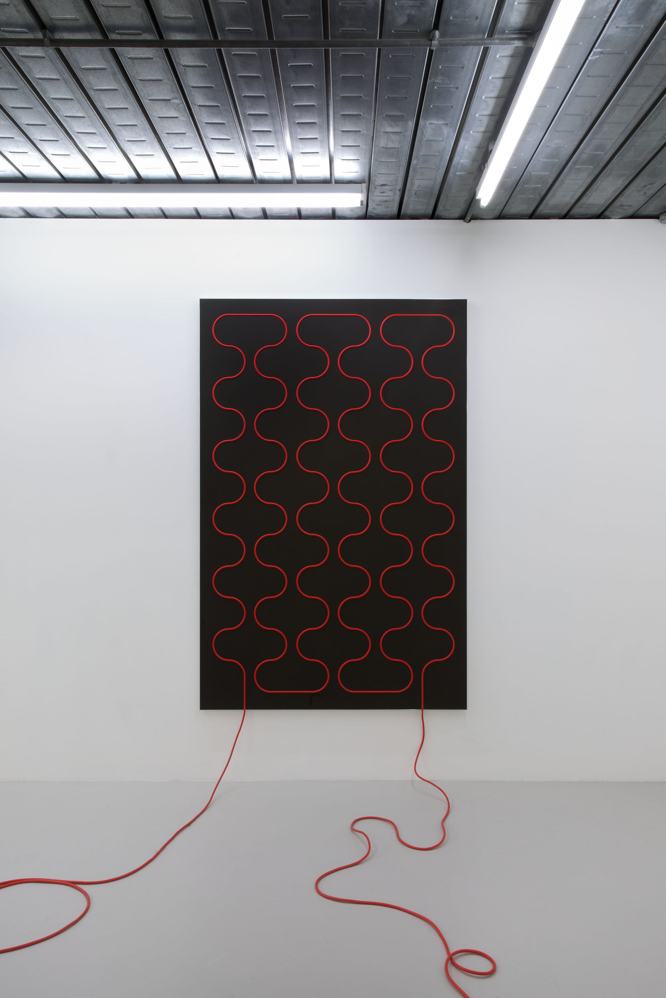 Installation shots of Jacob Dahlgren's exhibition 'Third Uncle' at Workplace London