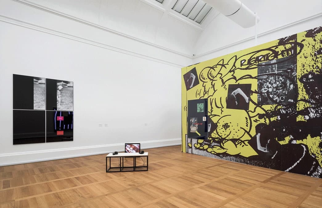 Documentation of Simeon Barclay's solo exhibition at Tate Britain