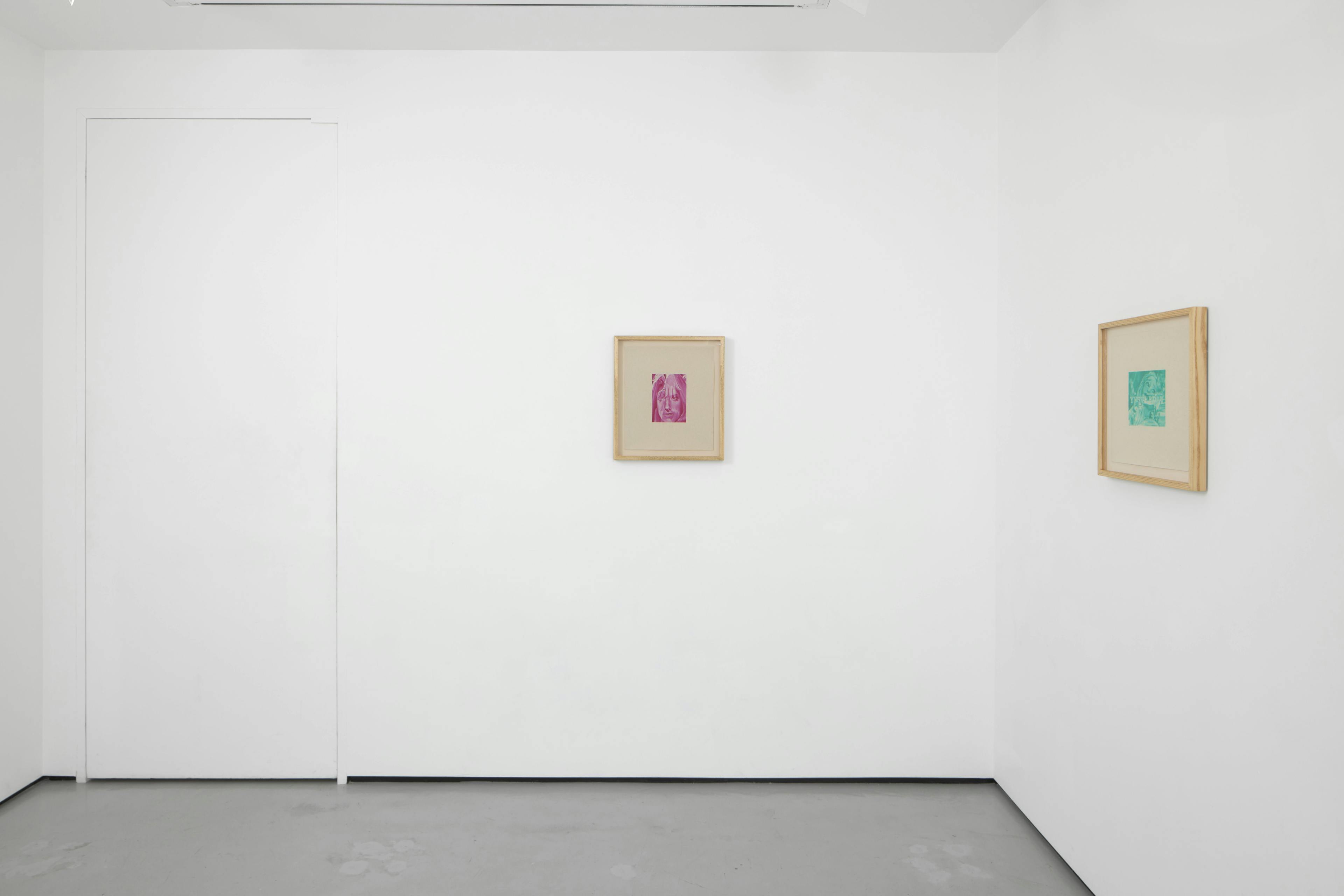 installation views of Julia Maiuri's exhibition at Workplace in London