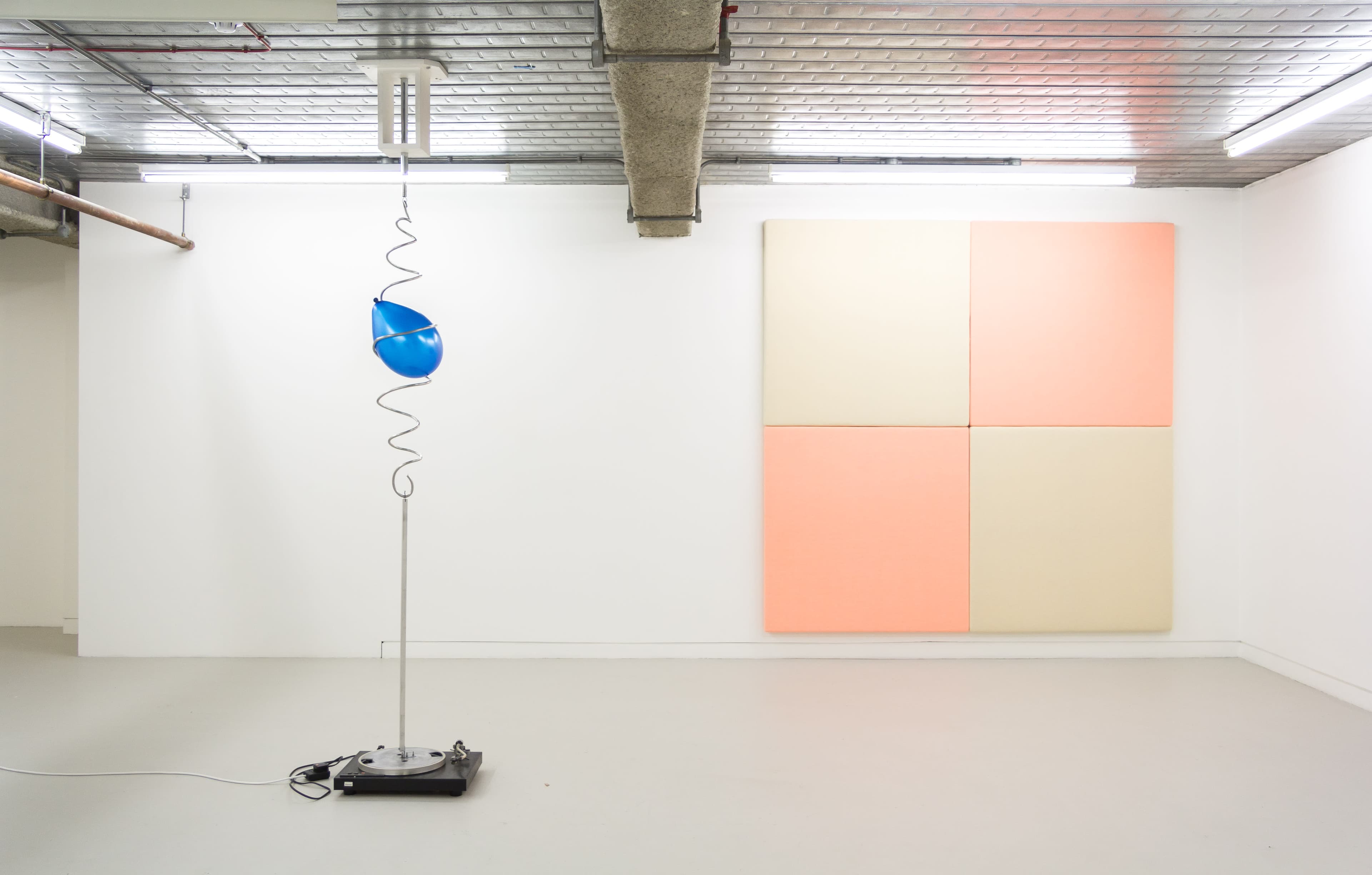 Installation shota of Eric Bainbridge and Joel Kyack at Workplace London