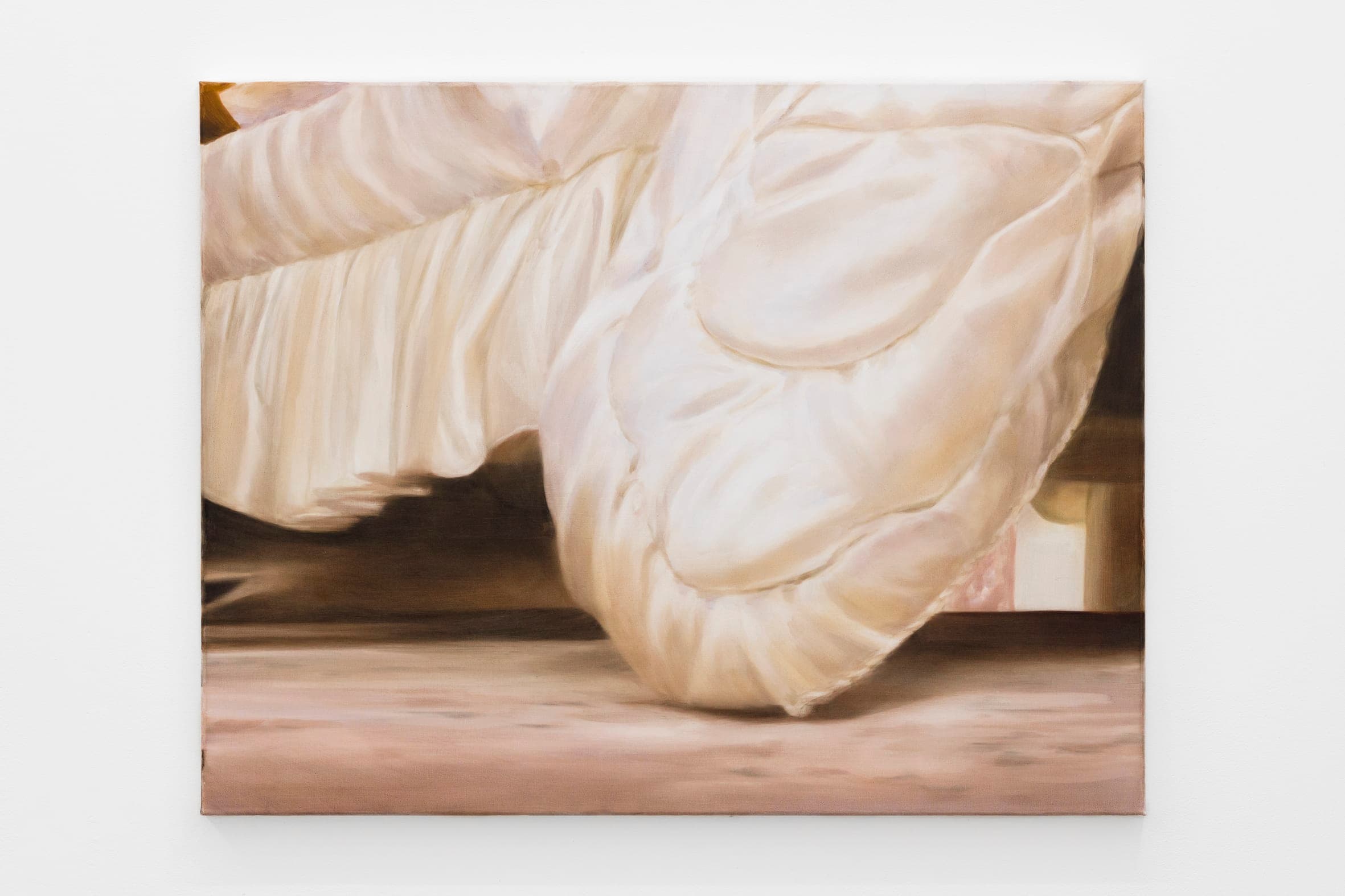 a painting of an eiderdown touching the floor