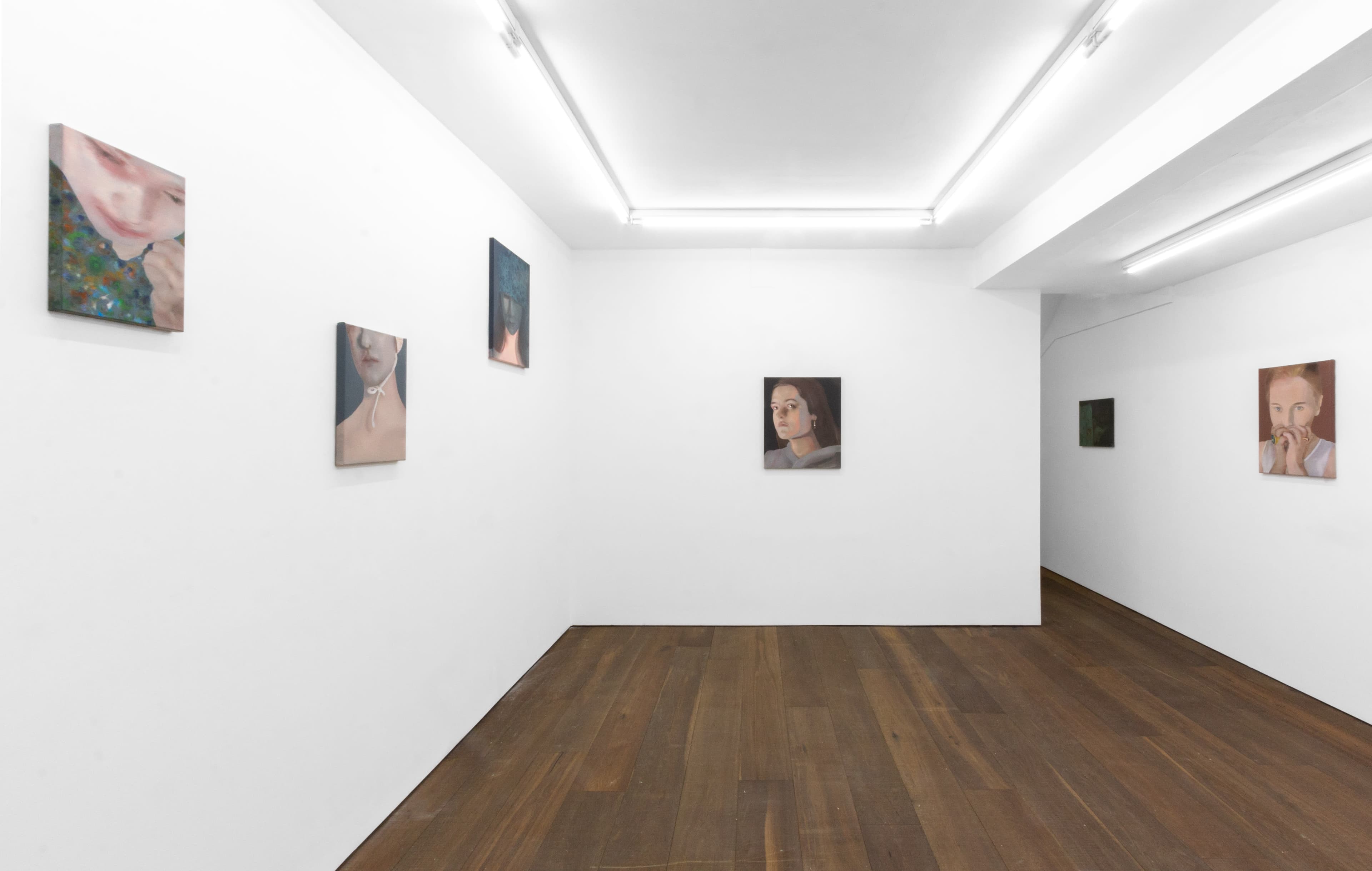 Installation shots of Katinka Lampe's exhibition 'Anima Mundi' at Workplace | London