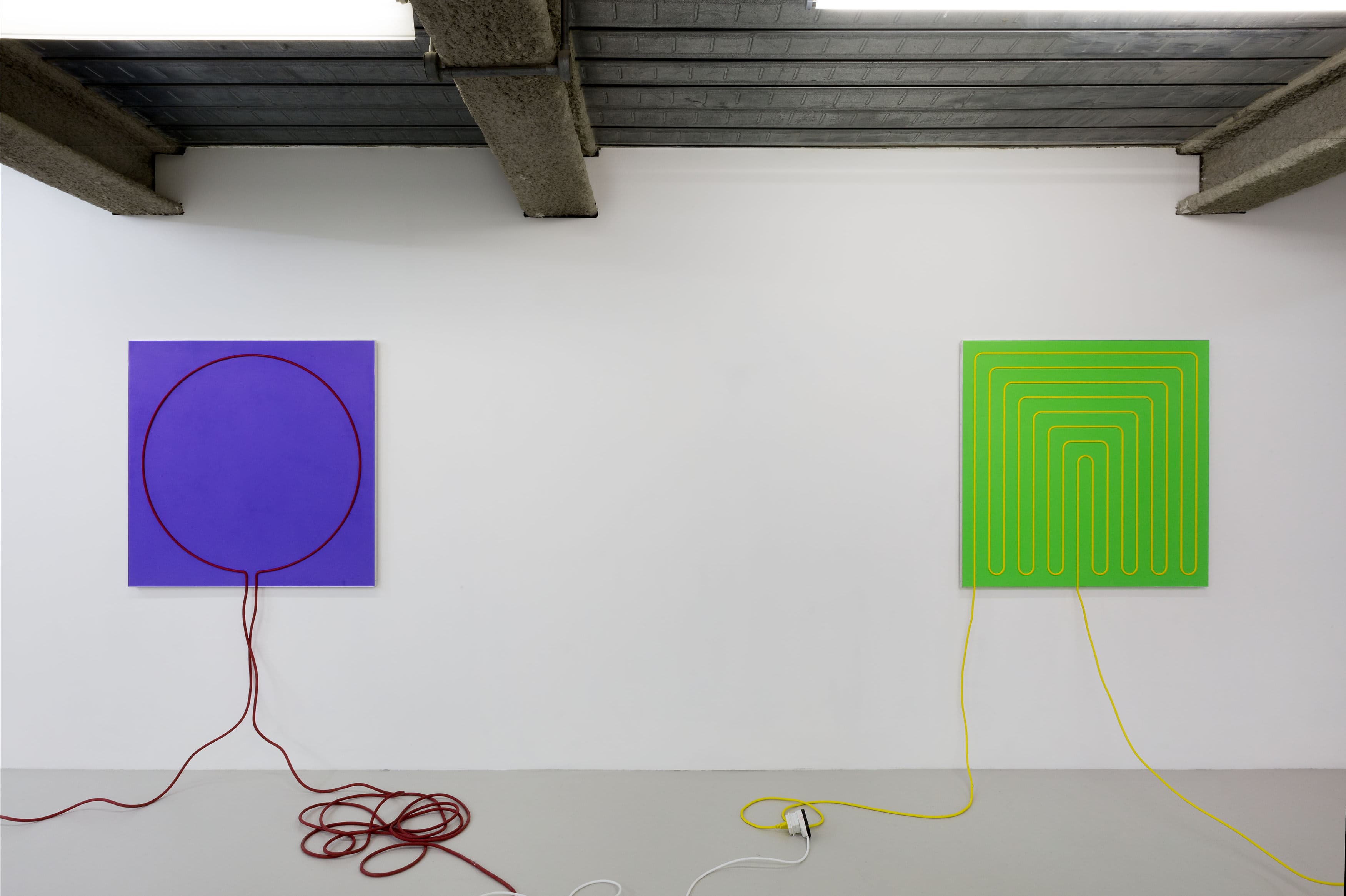 Installation shots of Jacob Dahlgren's exhibition 'Third Uncle' at Workplace London