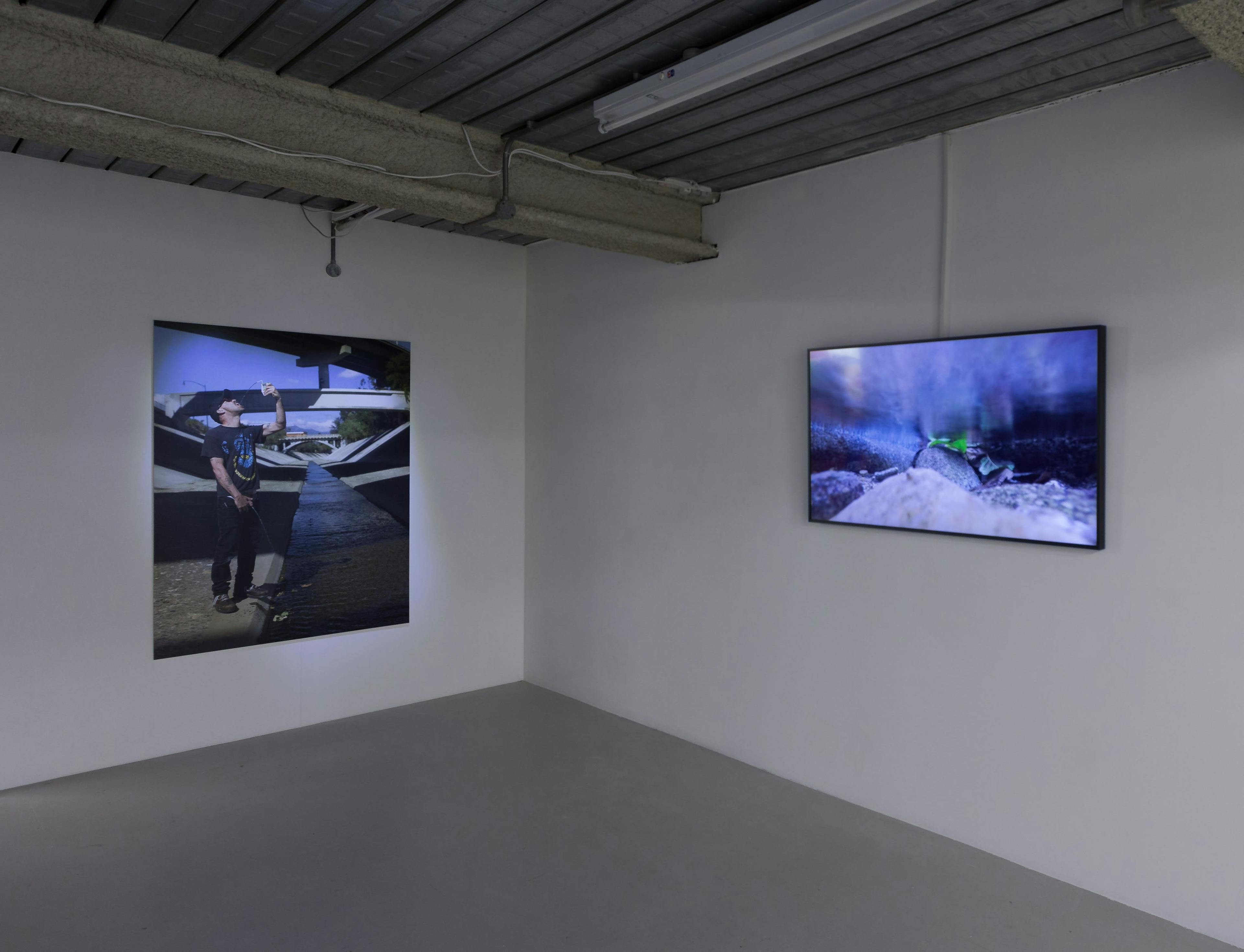 Installation documentation of Joel Kyack's exhibition "Hold On Tightly / Let Go Lightly" at Workplace | London