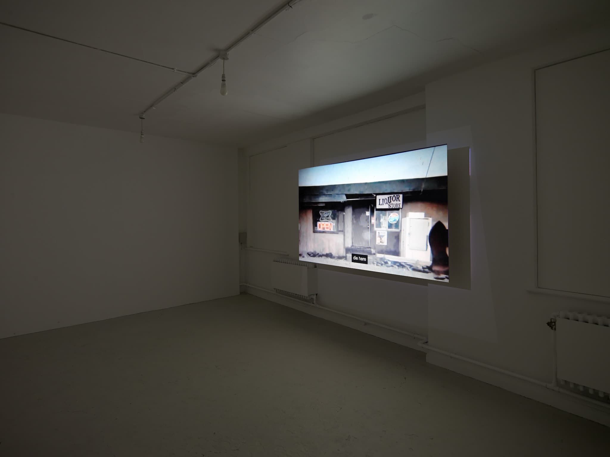 installation images of Cath Campbell's exhibition 'Everything we do corrects the space' at Workplace Gateshead