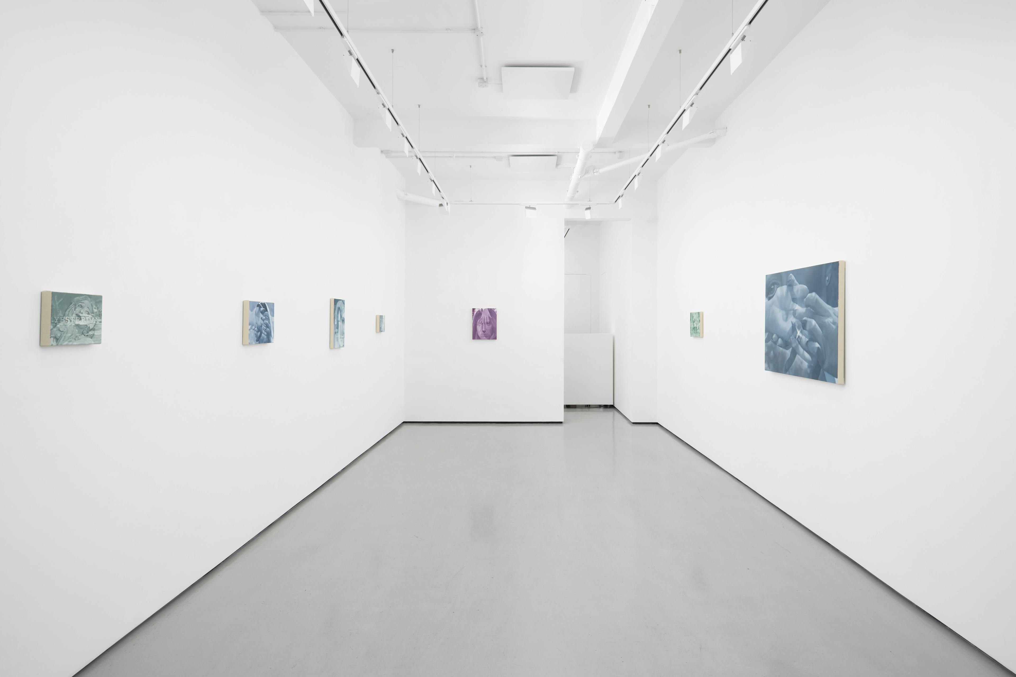 installation views of Julia Maiuri's exhibition at Workplace in London