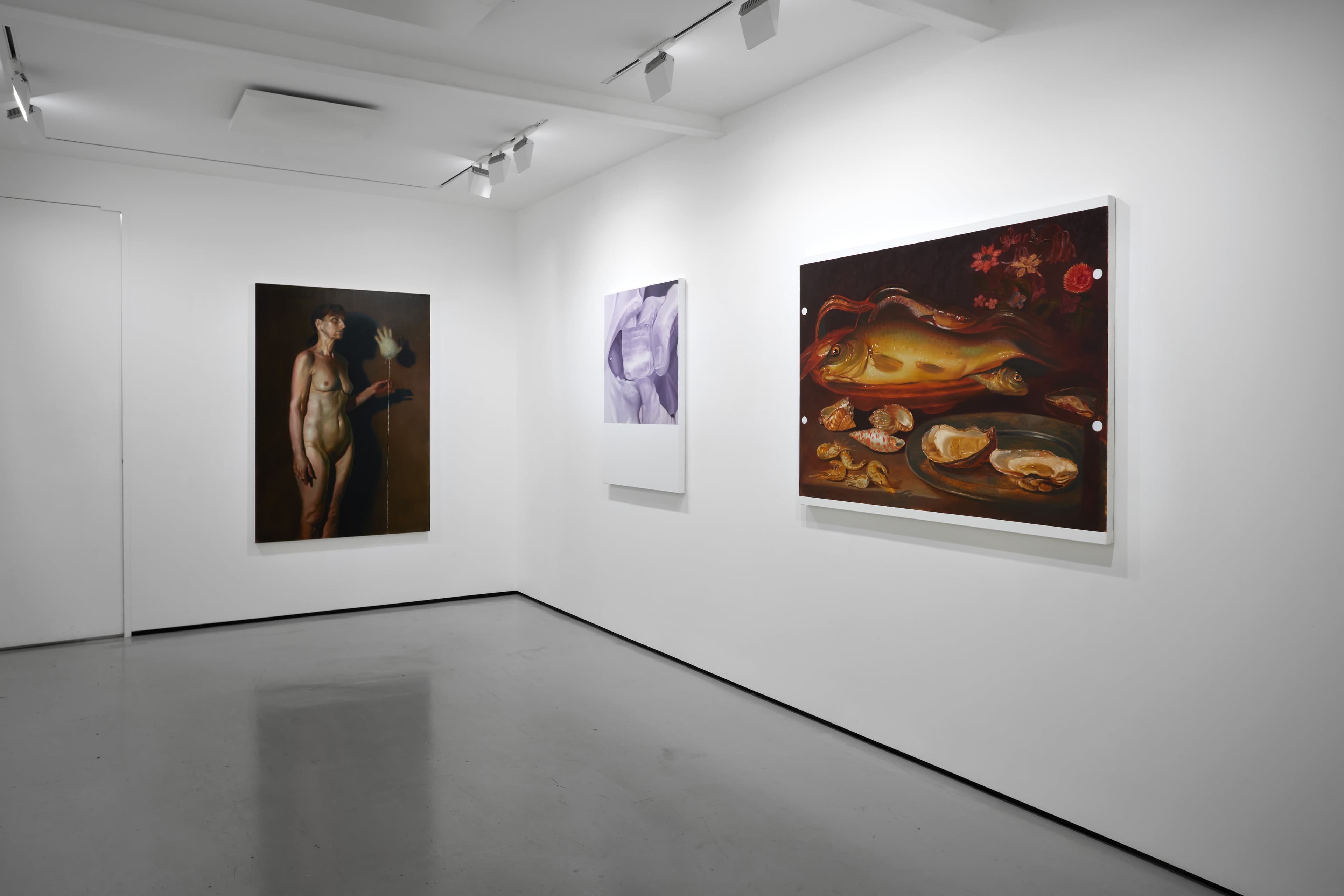 Installation shots of Robin Megannity's exhibition 'Call of The Void' at Workplace | London