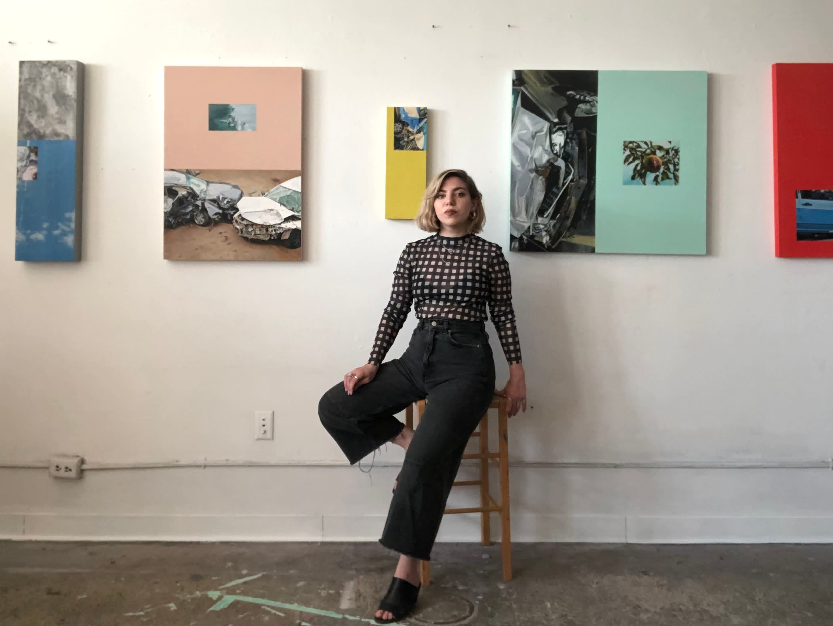 Meredith Sellers in her studio