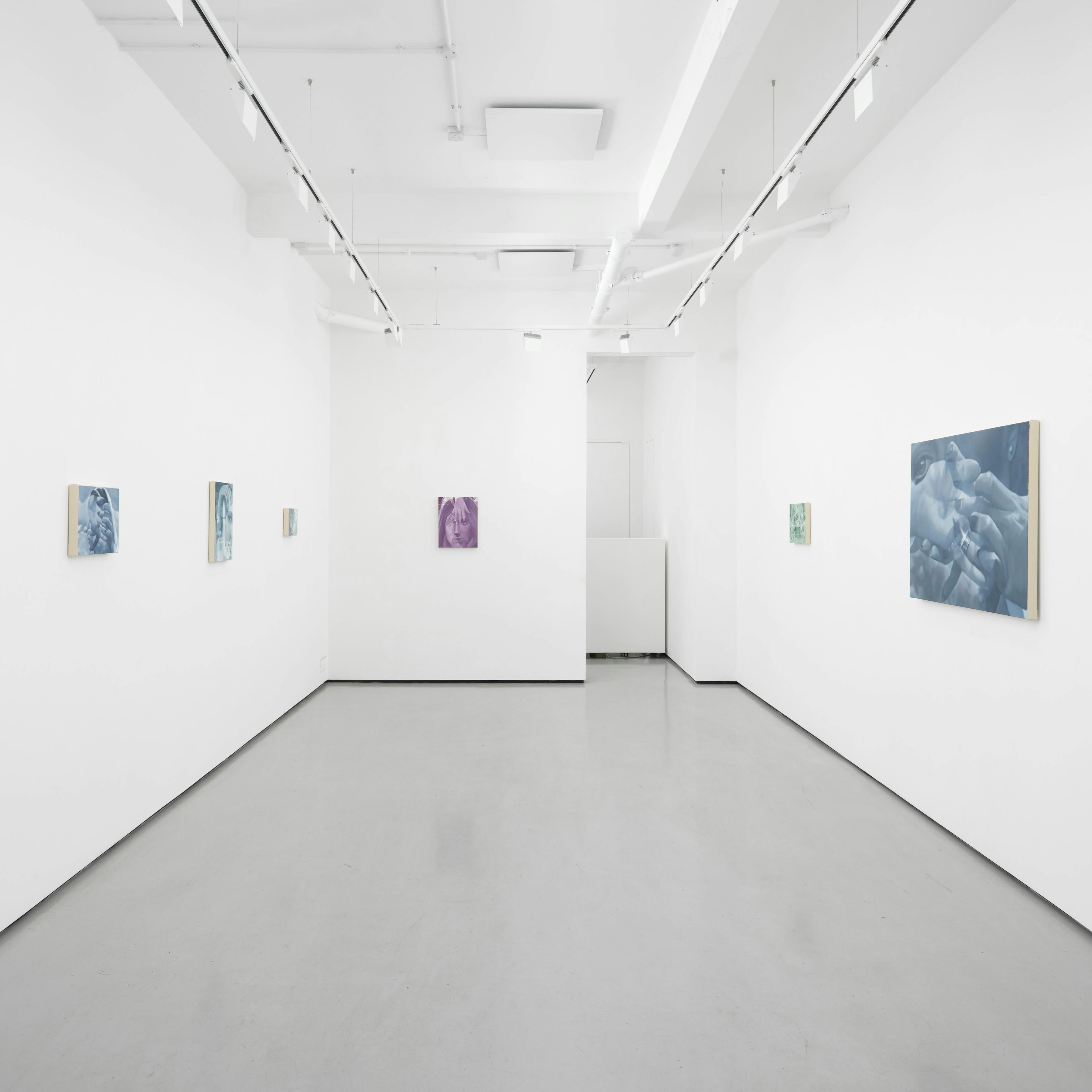 installation views of Julia Maiuri's exhibition at Workplace in London