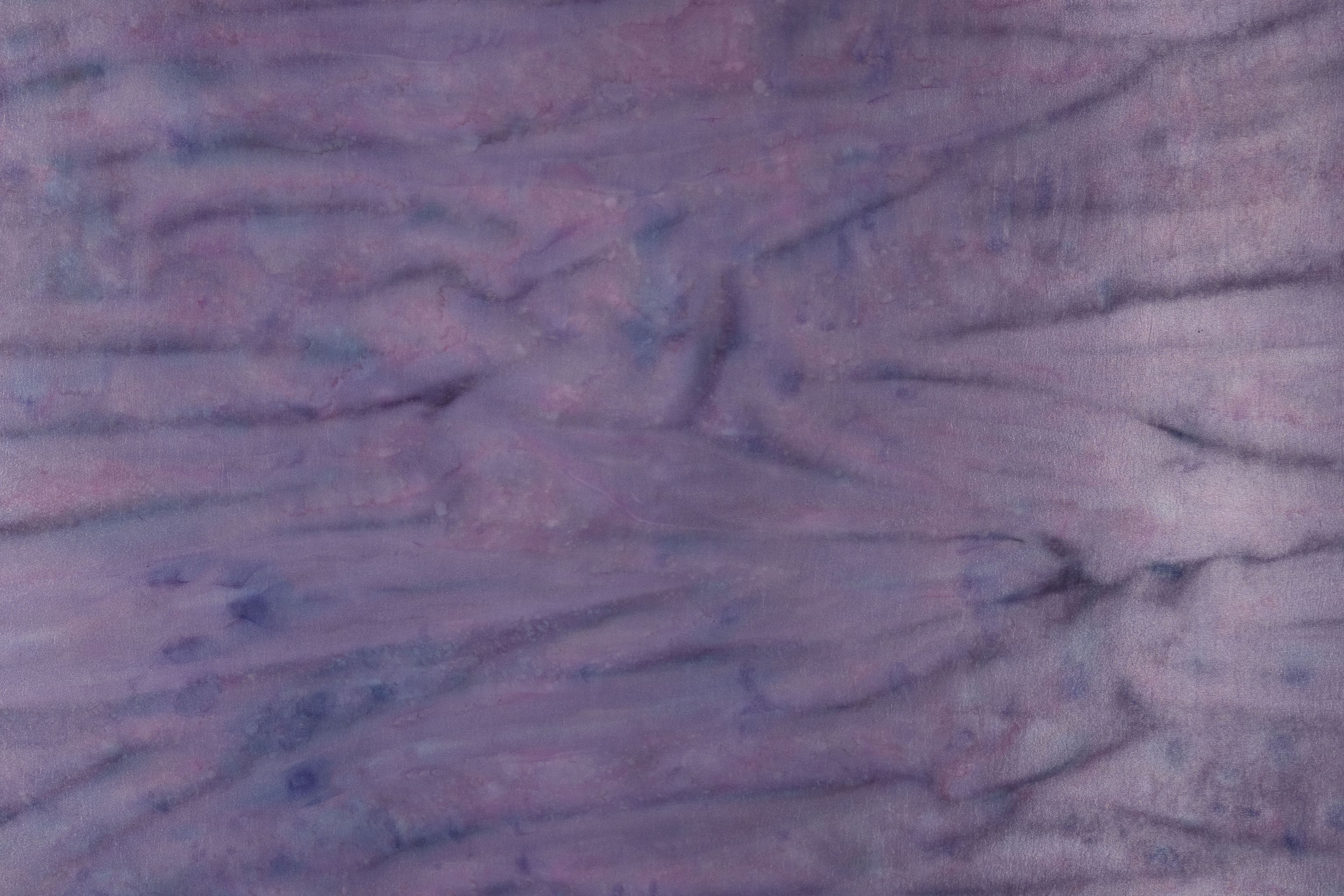 Large diptych painting by Max Boyla. Dark purple horizontal line markings on a lighter purple background.