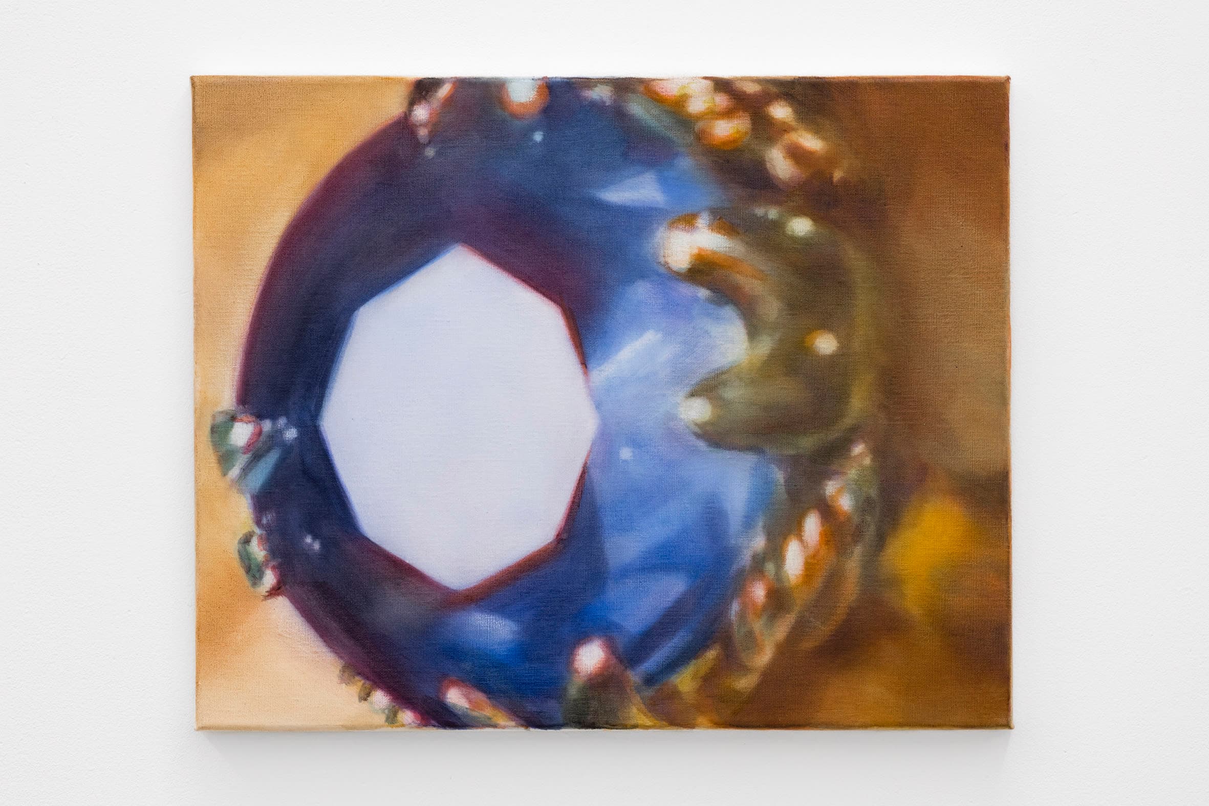 A painting of a faceted jewel close up by Rachel Lancaster