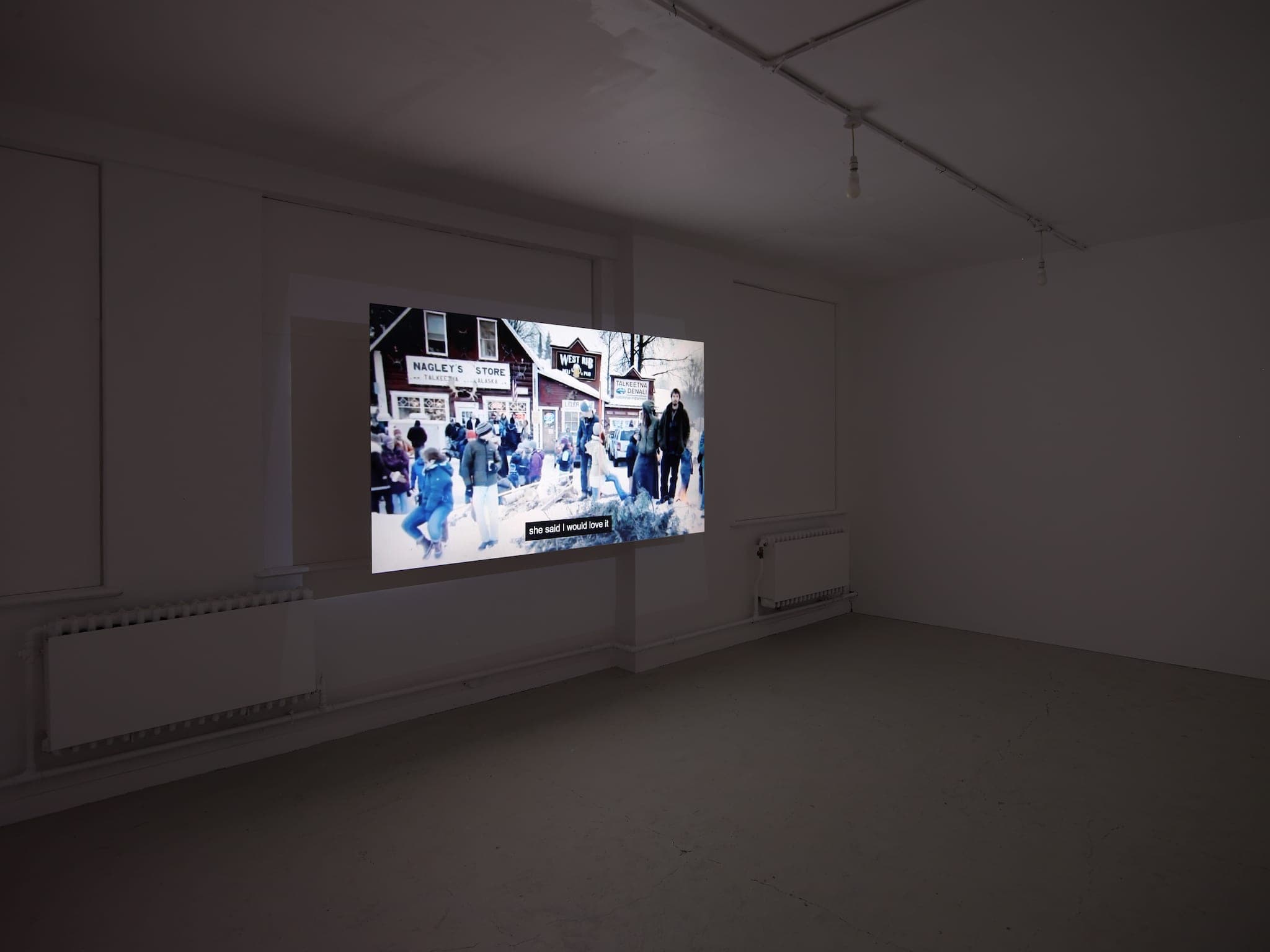 installation images of Cath Campbell's exhibition 'Everything we do corrects the space' at Workplace Gateshead