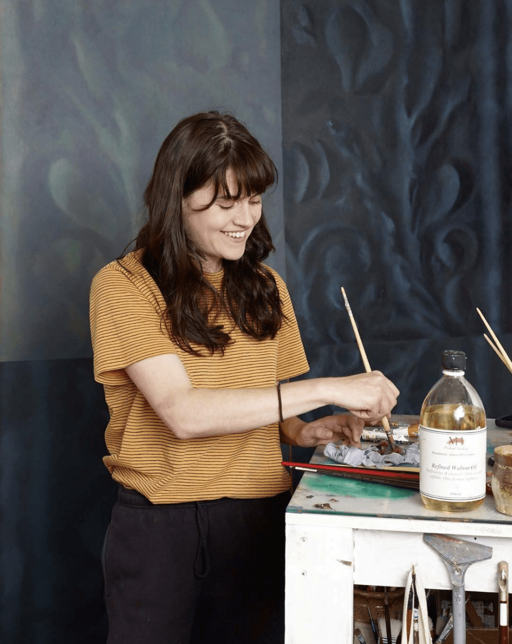 Louise Giovanelli in her studio in 2020