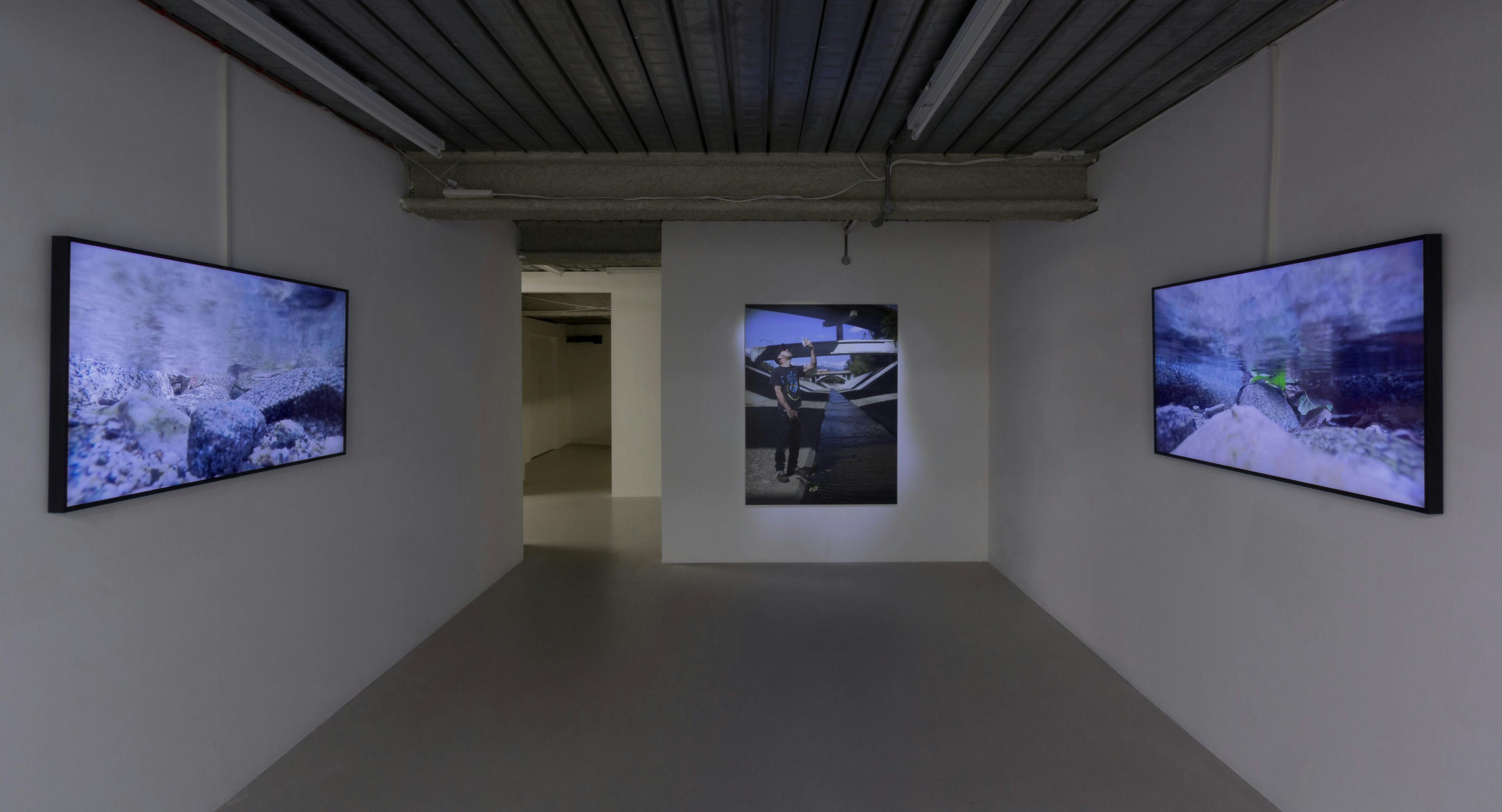 Installation documentation of Joel Kyack's exhibition "Hold On Tightly / Let Go Lightly" at Workplace | London