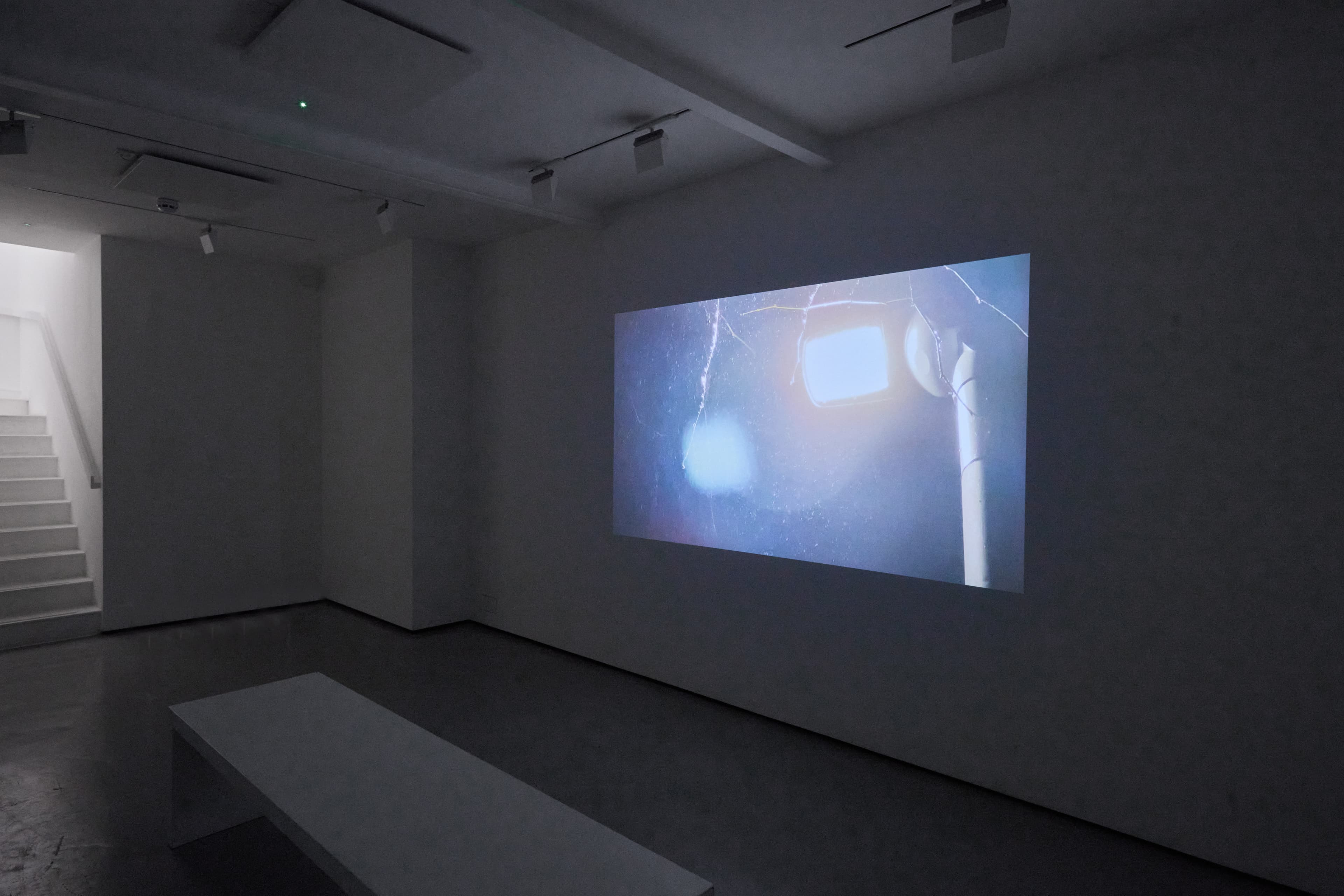 Installation shots of James Prapaithong's exhibition Light Rooms at Workplace | London