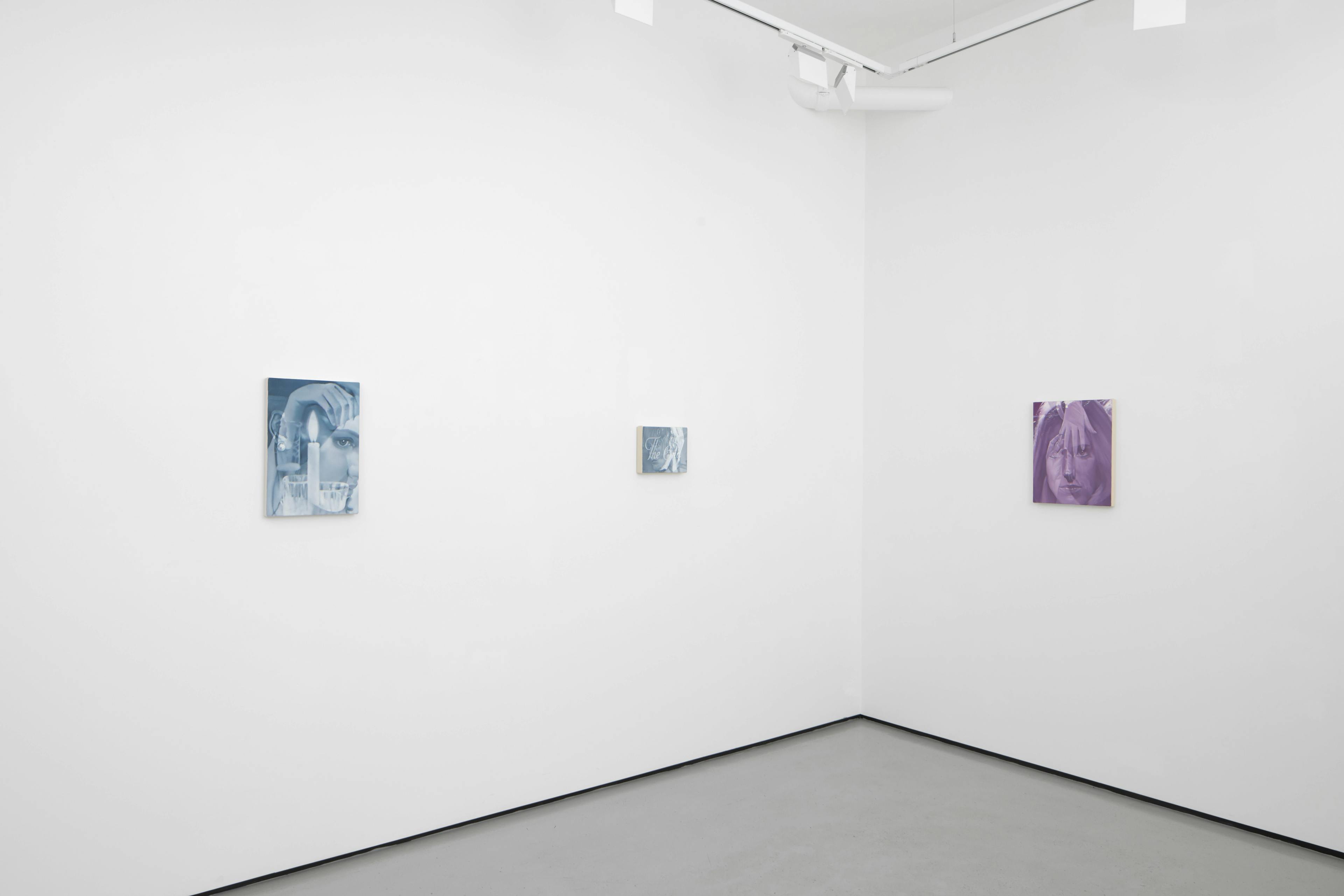 installation views of Julia Maiuri's exhibition at Workplace in London