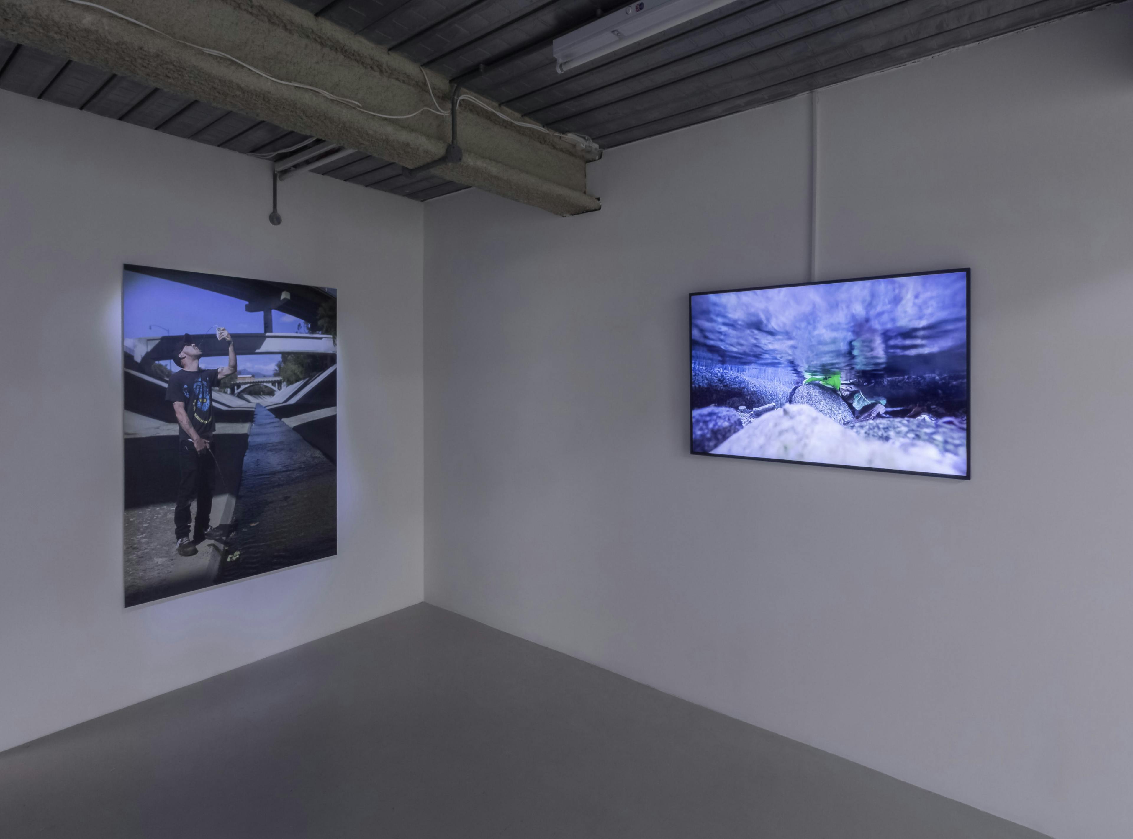 Installation documentation of Joel Kyack's exhibition "Hold On Tightly / Let Go Lightly" at Workplace | London