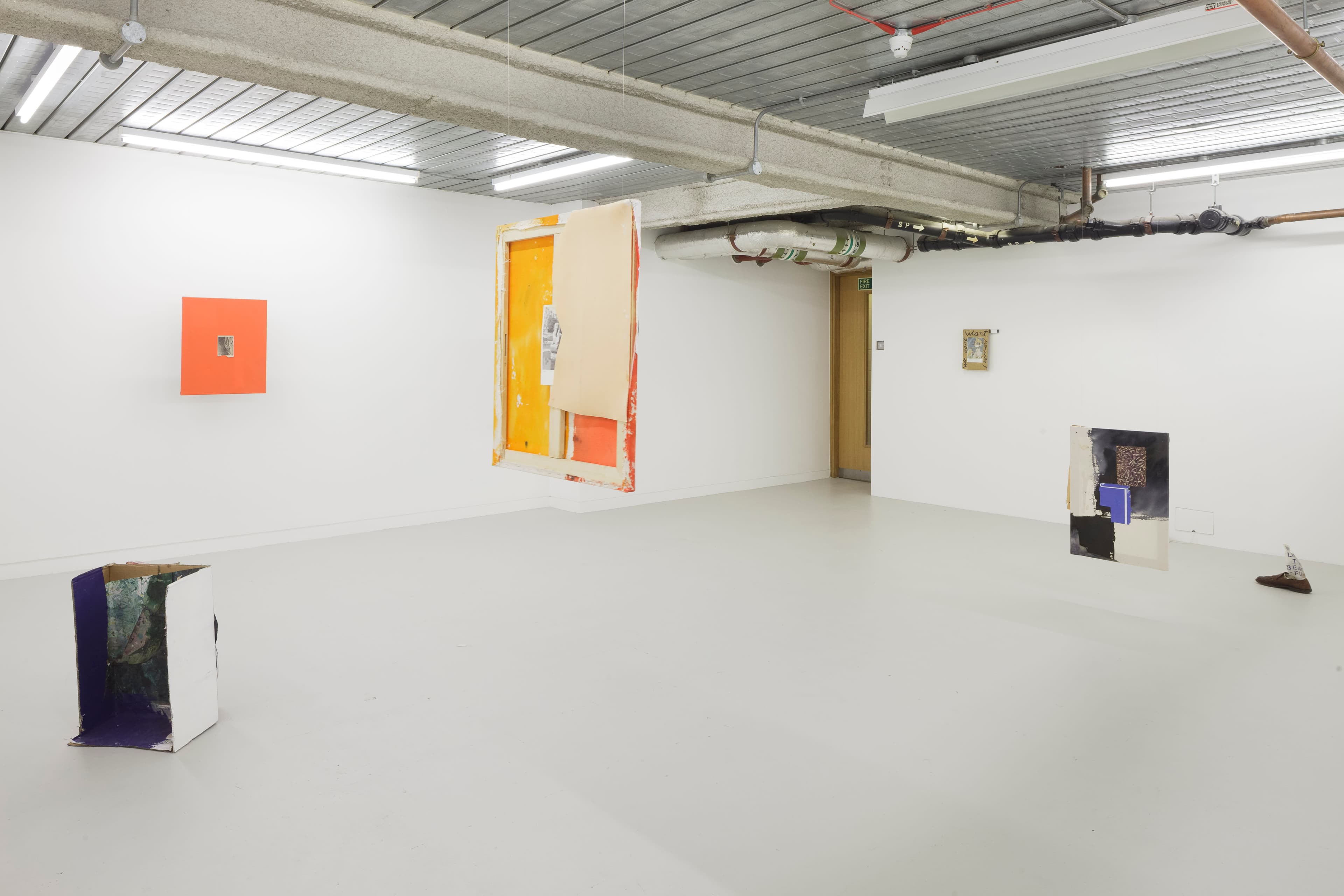 installation shots of Hugo Canoilas' exhibition at Workplace London