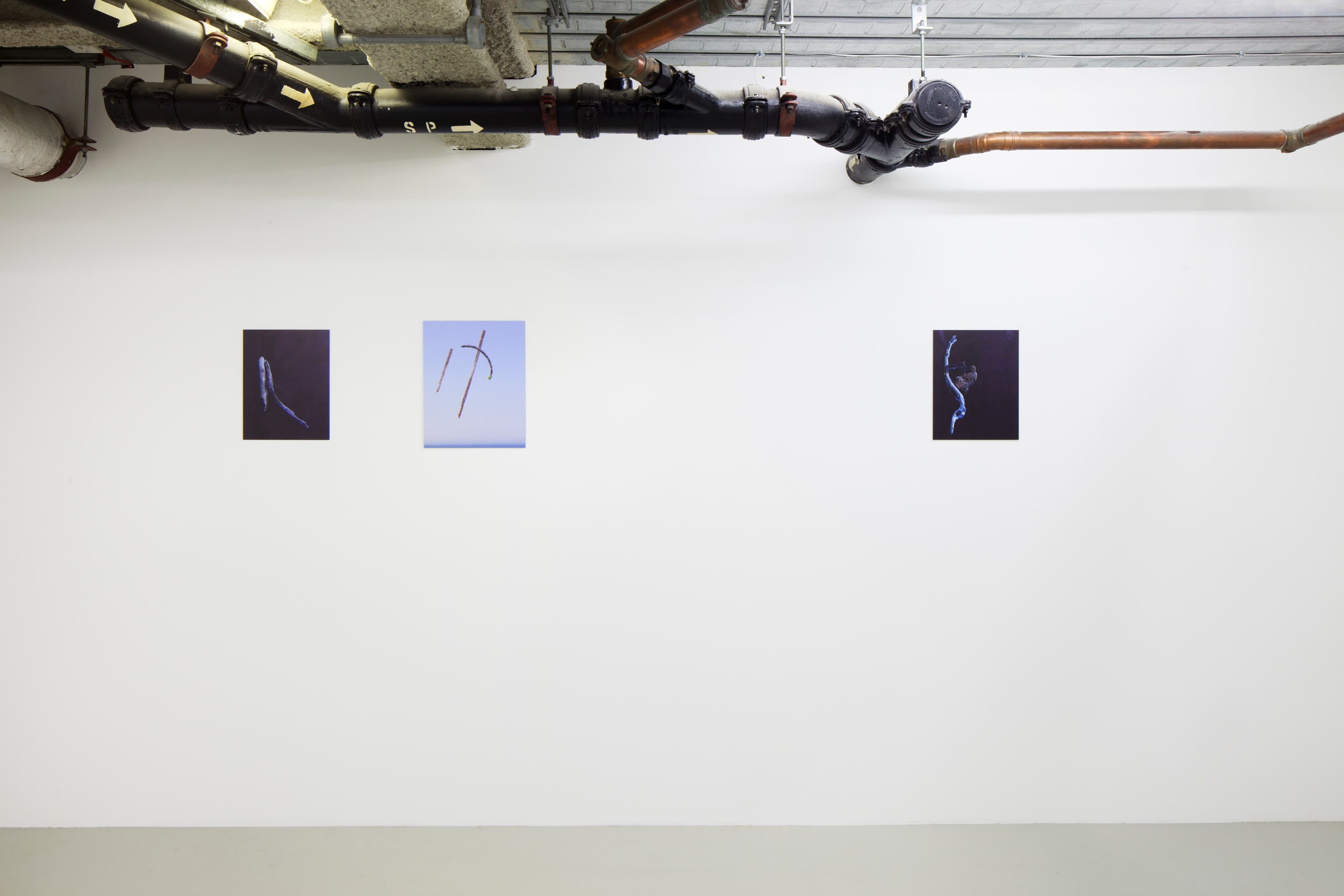 images of Joe Clarke's work in his exhibition 'Every song the same' at Workplace in London