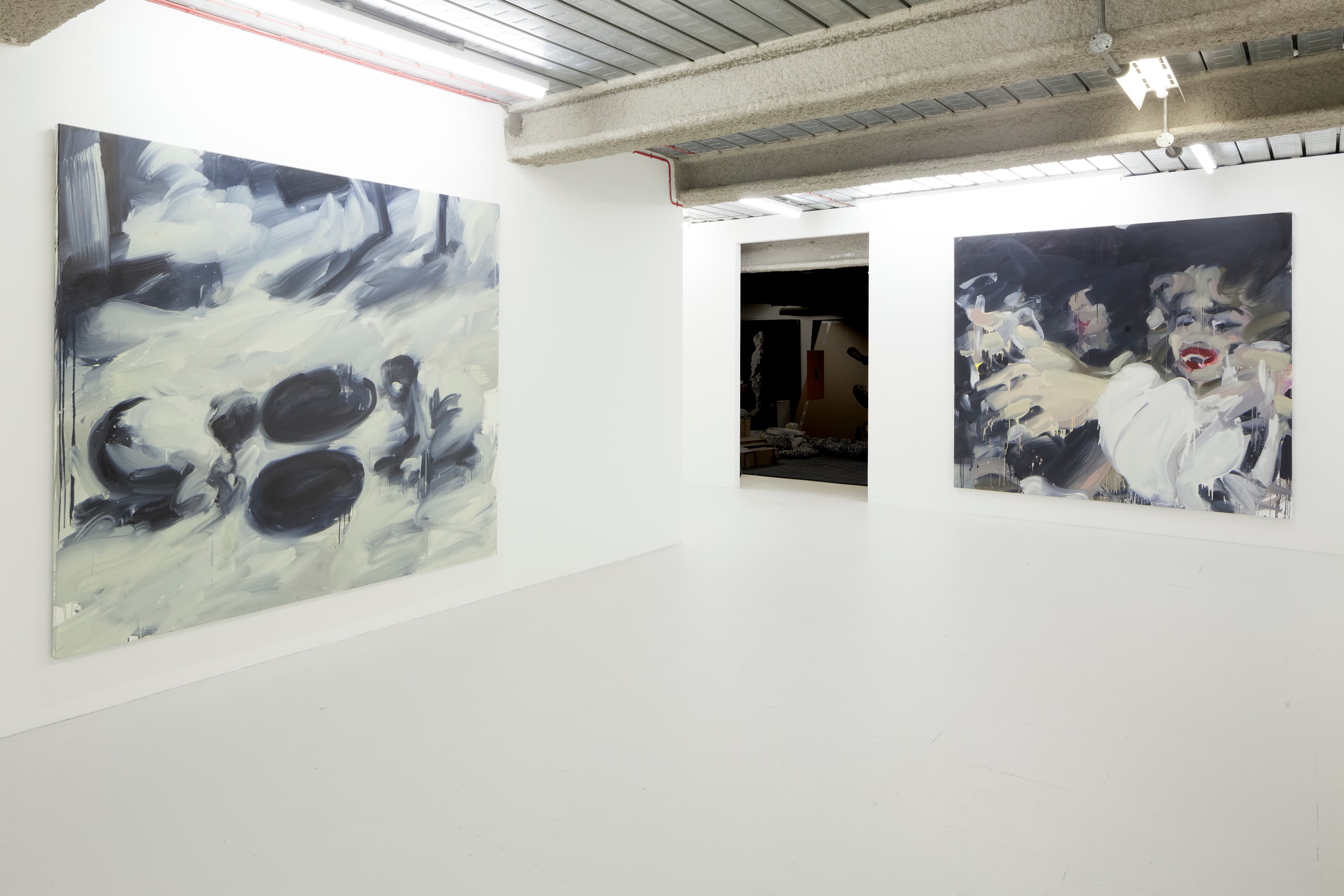 Installation shots of Laura Lancaster's exhibition at Workplace London