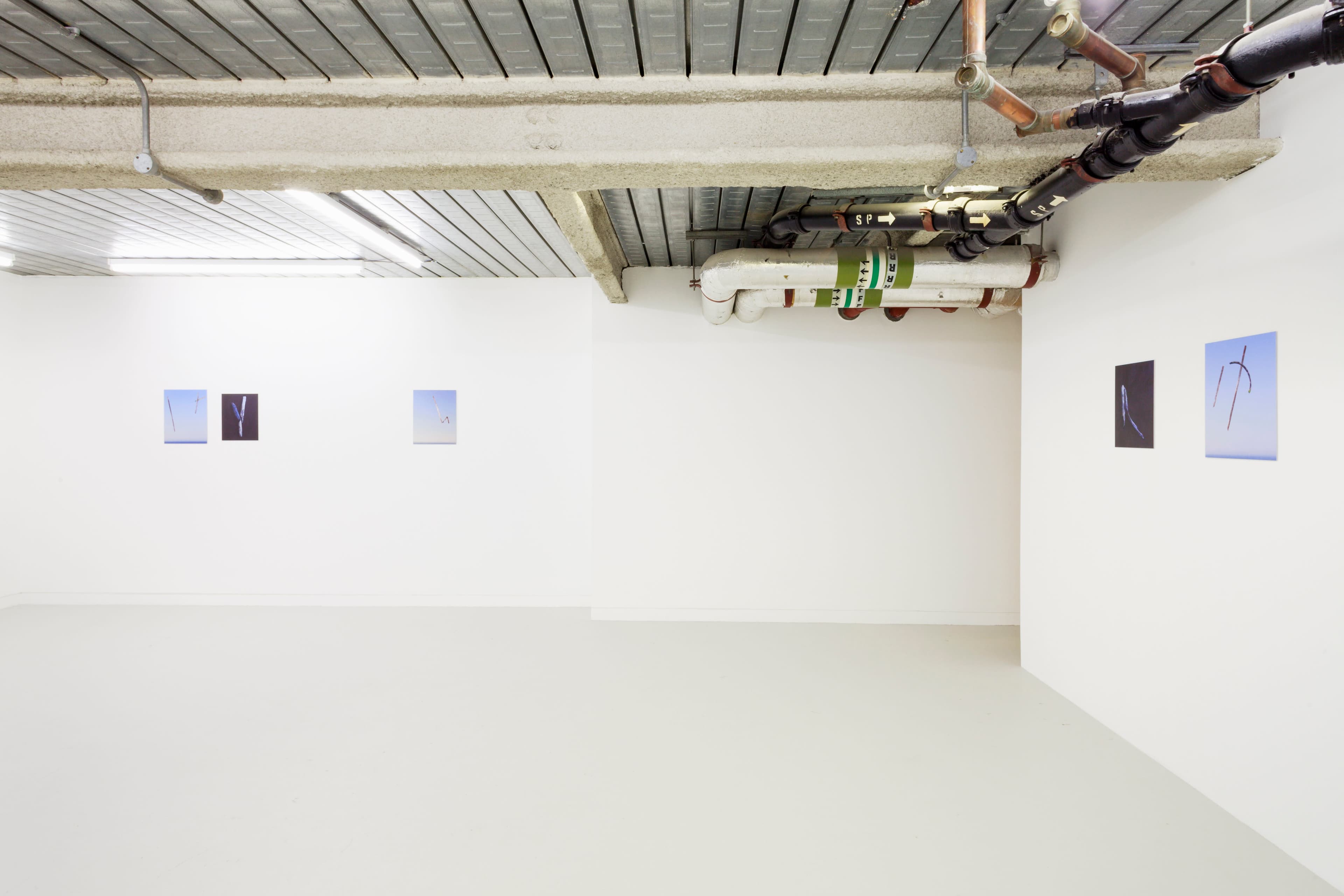 images of Joe Clarke's work in his exhibition 'Every song the same' at Workplace in London