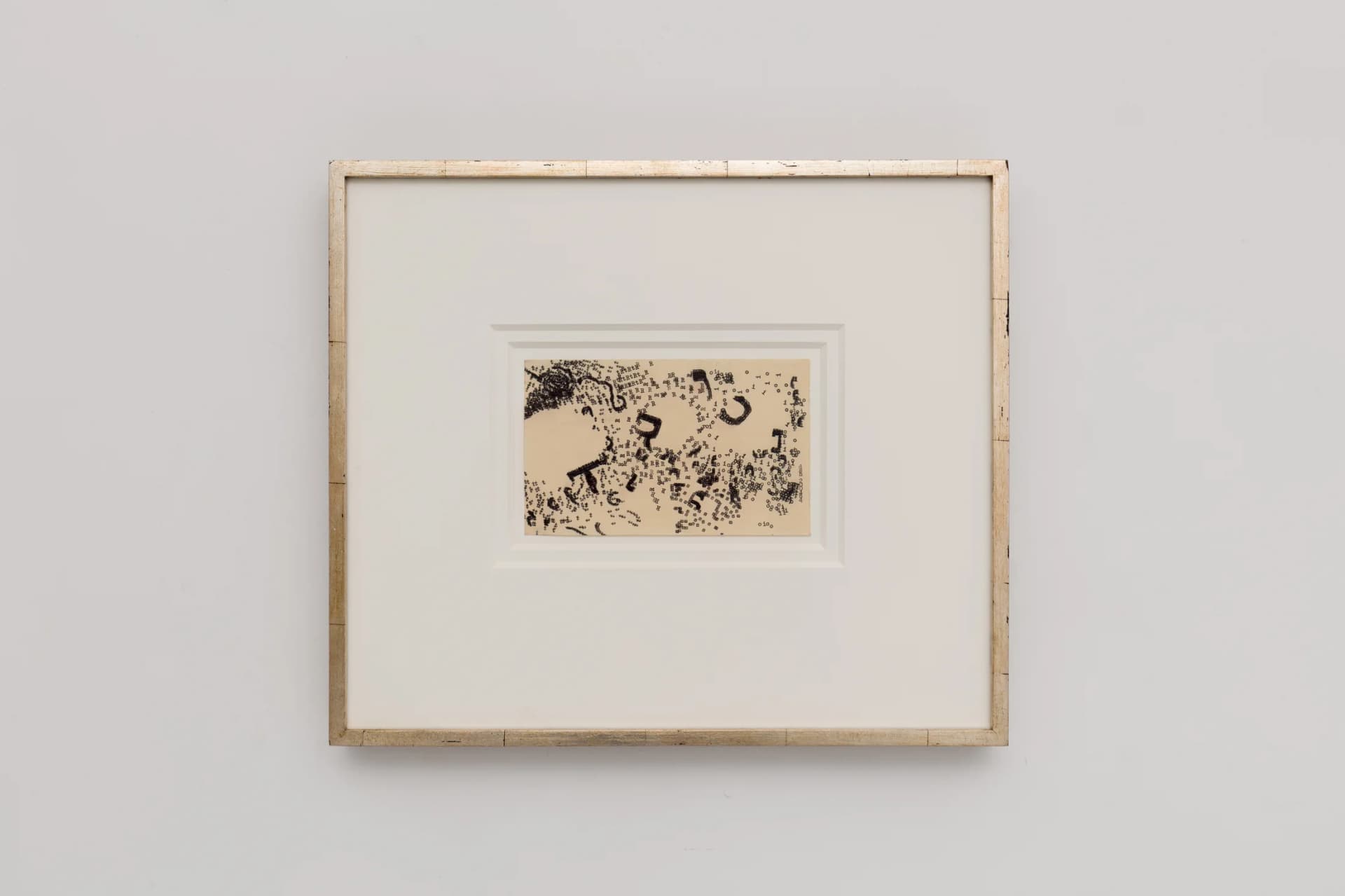 A typewriter work by Dom Sylvester Houédard