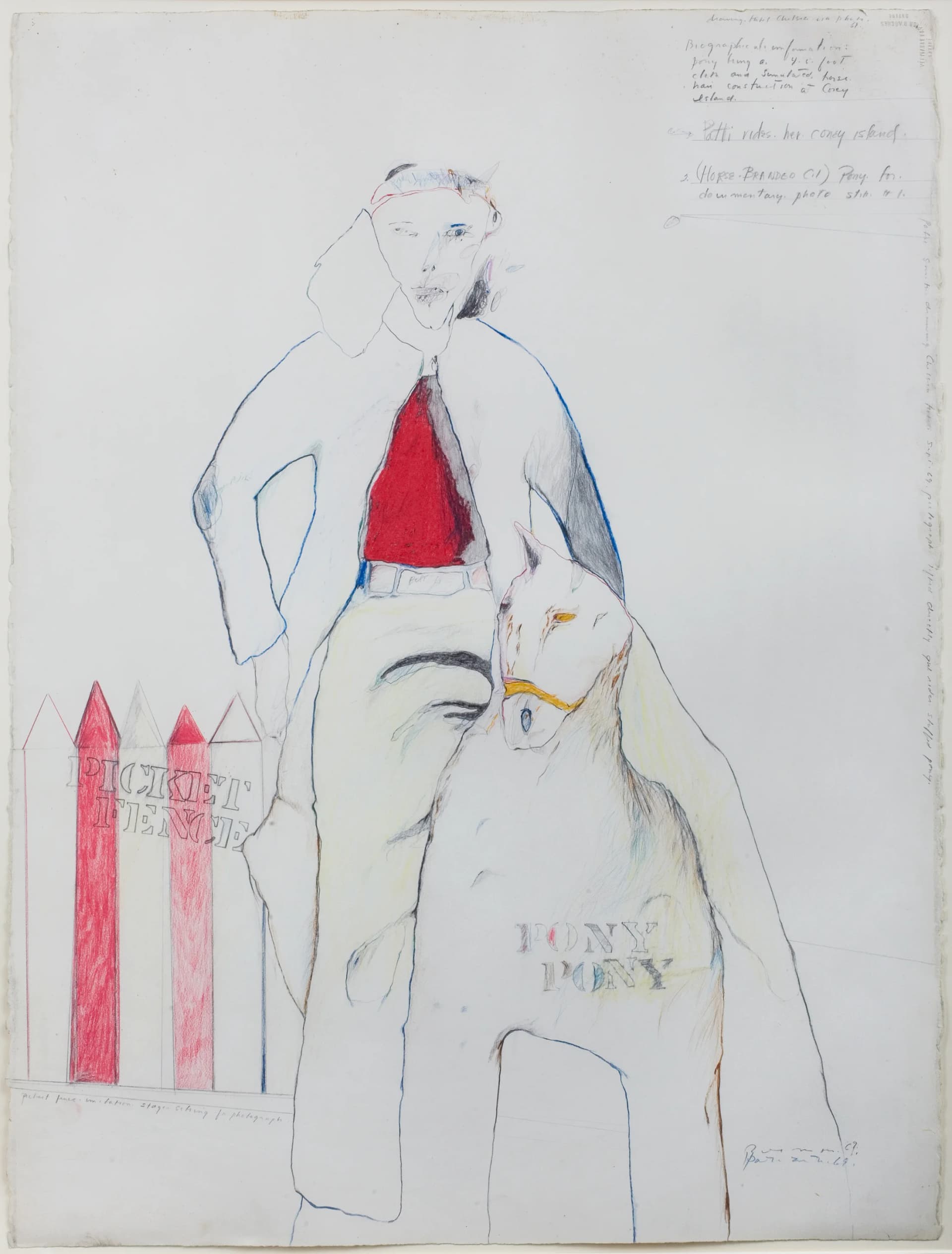 A drawing by Patti Smith