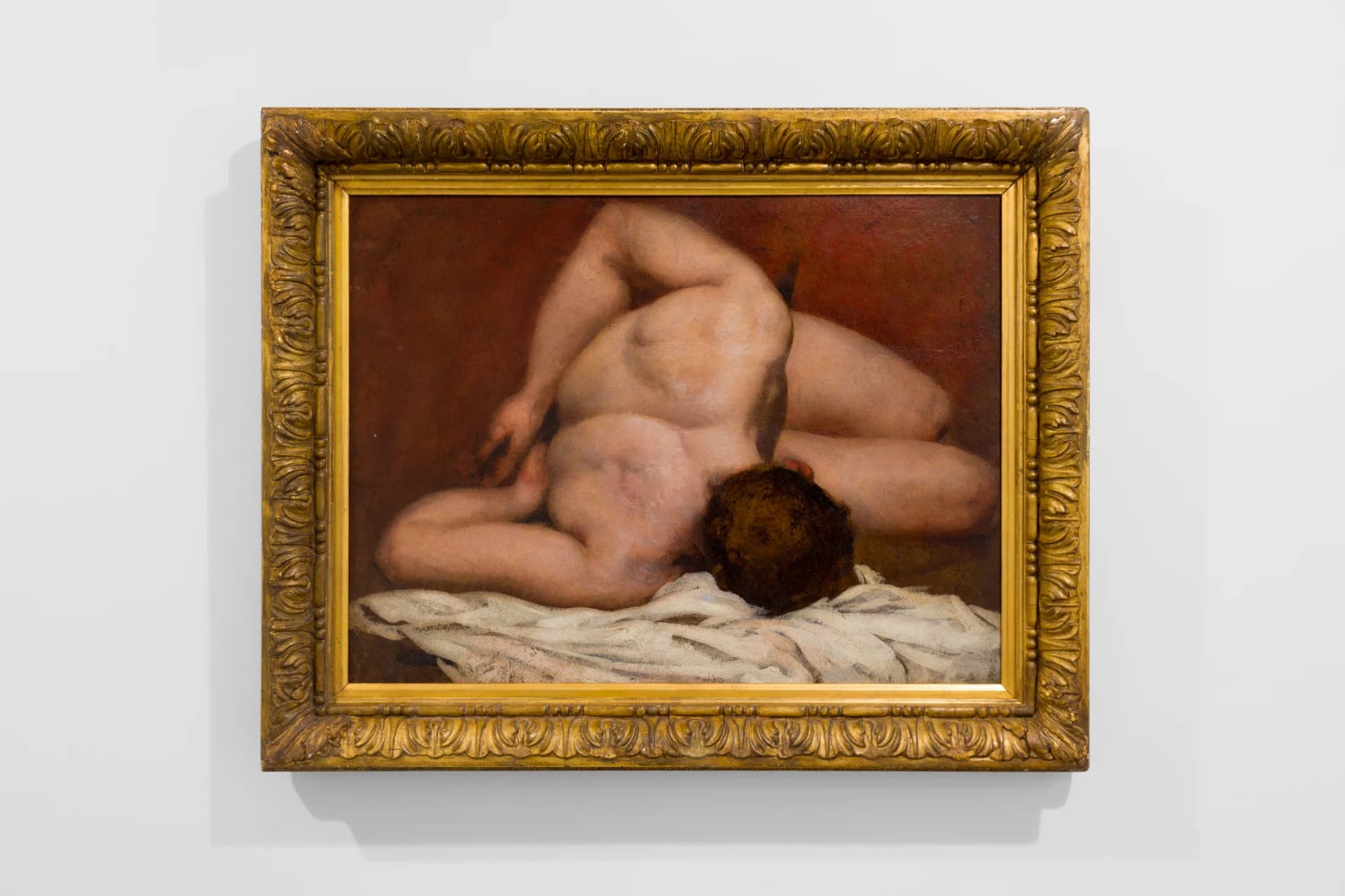 A painting of a male nude by William Etty