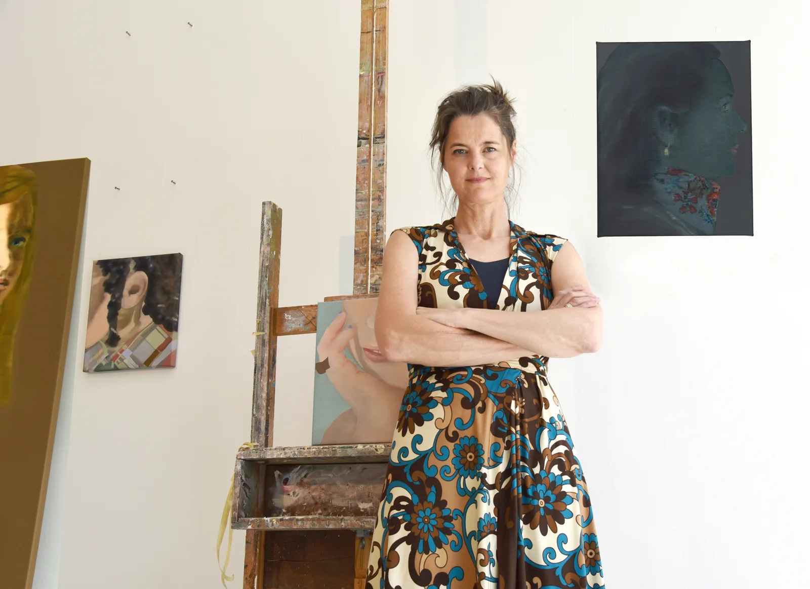 Katinka Lampe in her studio