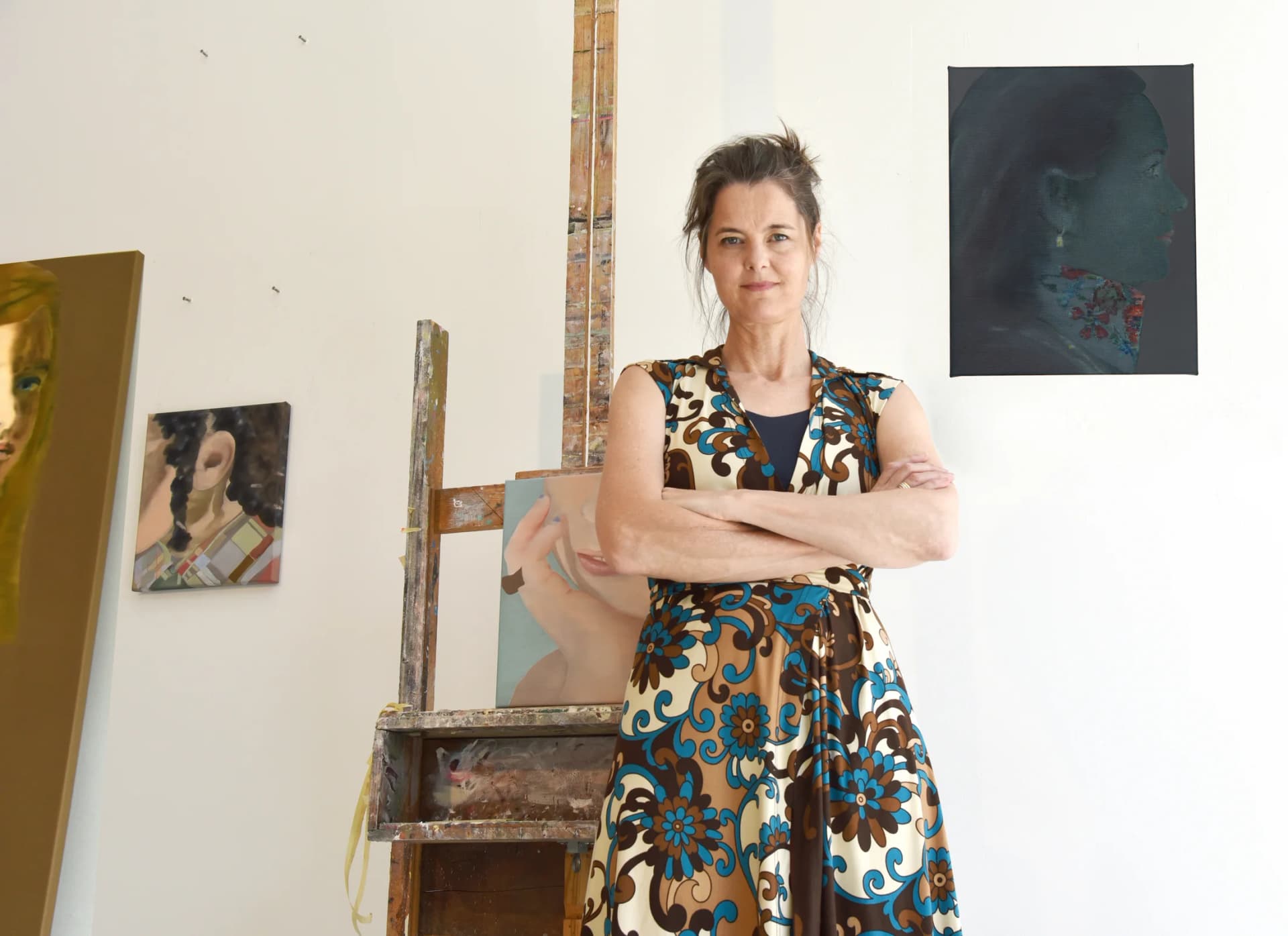 Katinka Lampe in her studio