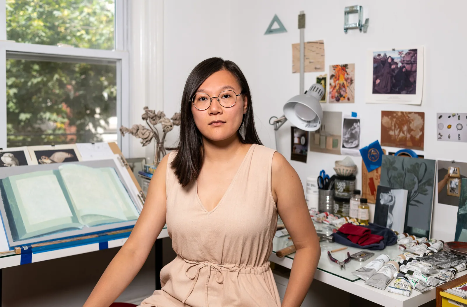 Olivia Jia in her studio