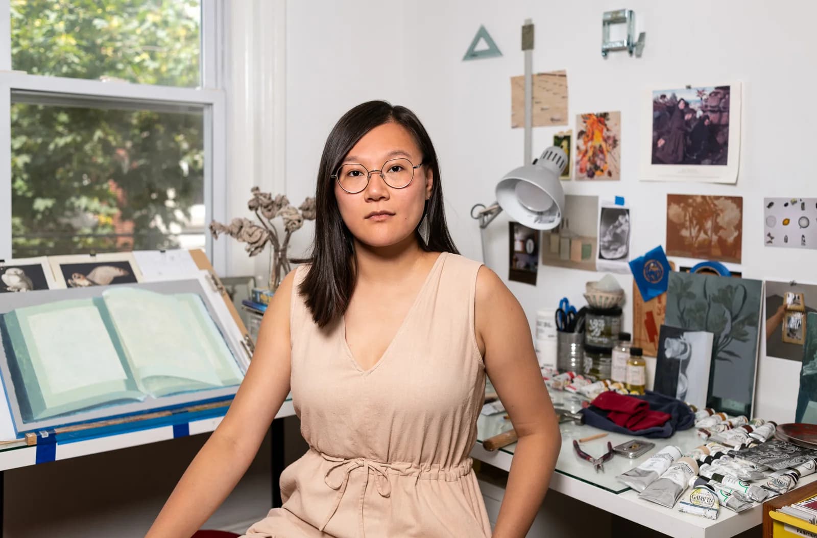 Olivia Jia in her studio